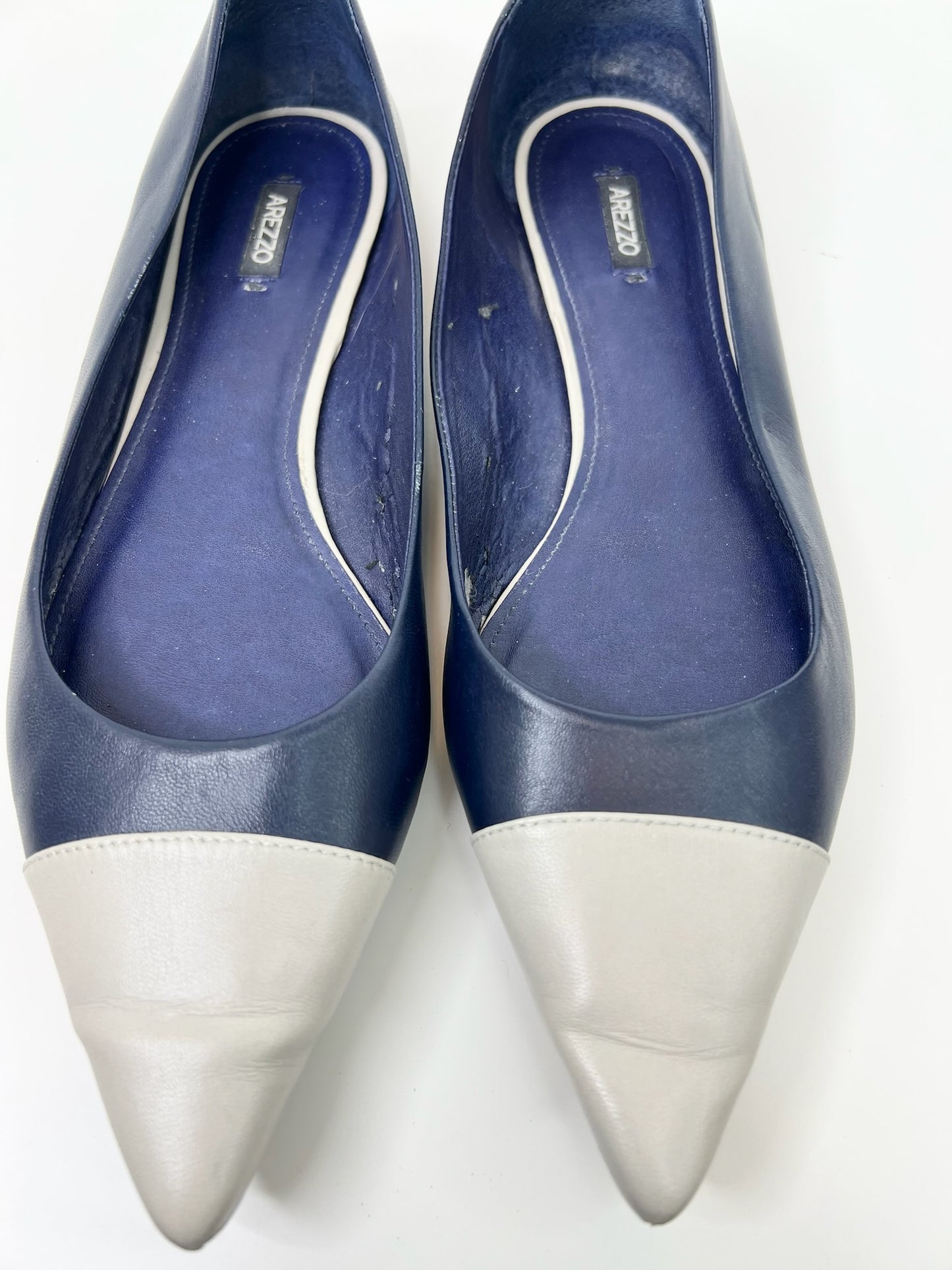 Arezzo Color-Block Ballet Flats, Size 40