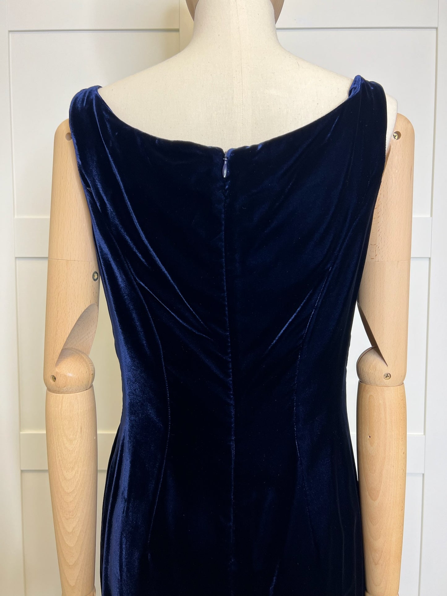 Alexander McQueen Velvet Sheath Dress, Size 42