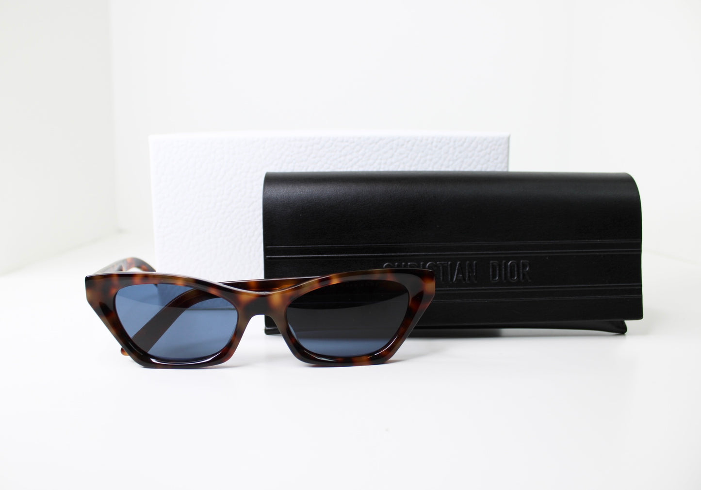 Dior Sunglasses in Havana w/ Blue Lenses