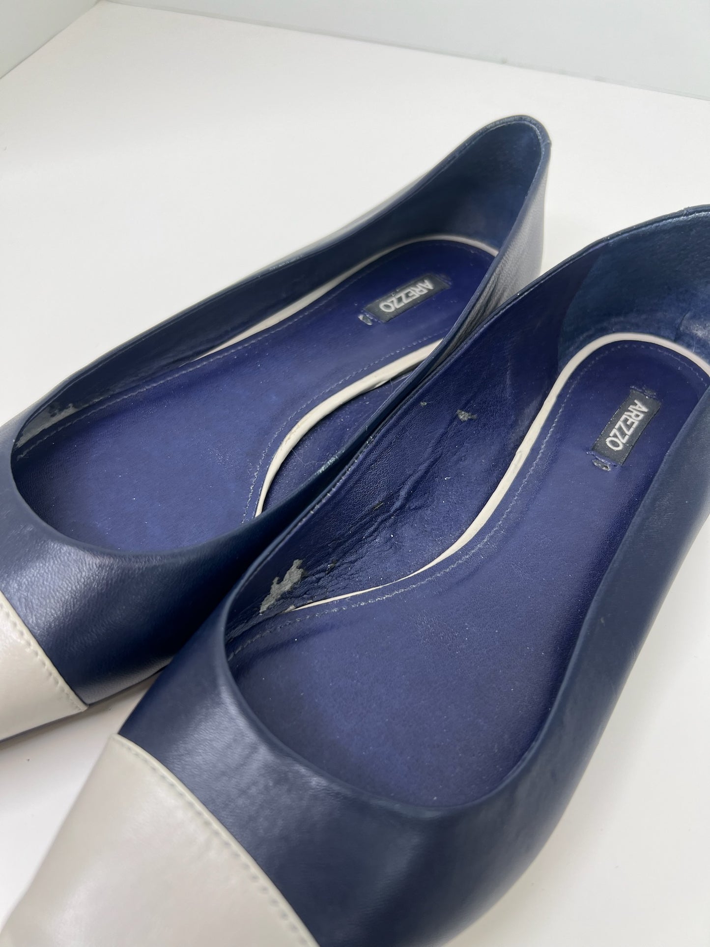 Arezzo Color-Block Ballet Flats, Size 40