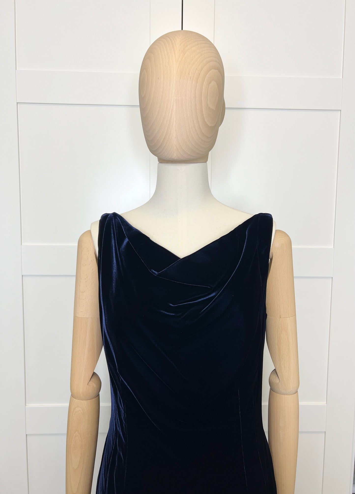Alexander McQueen Velvet Sheath Dress, Size 42