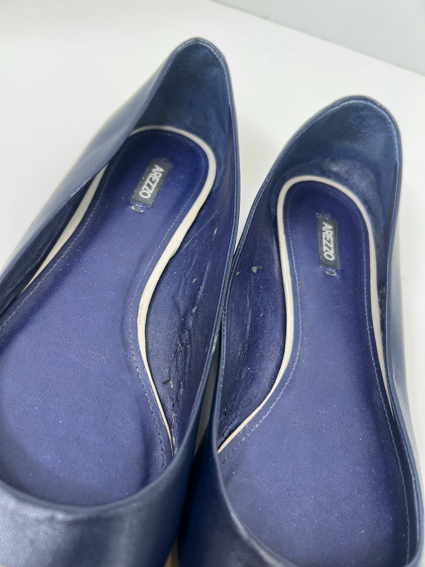 Arezzo Color-Block Ballet Flats, Size 40