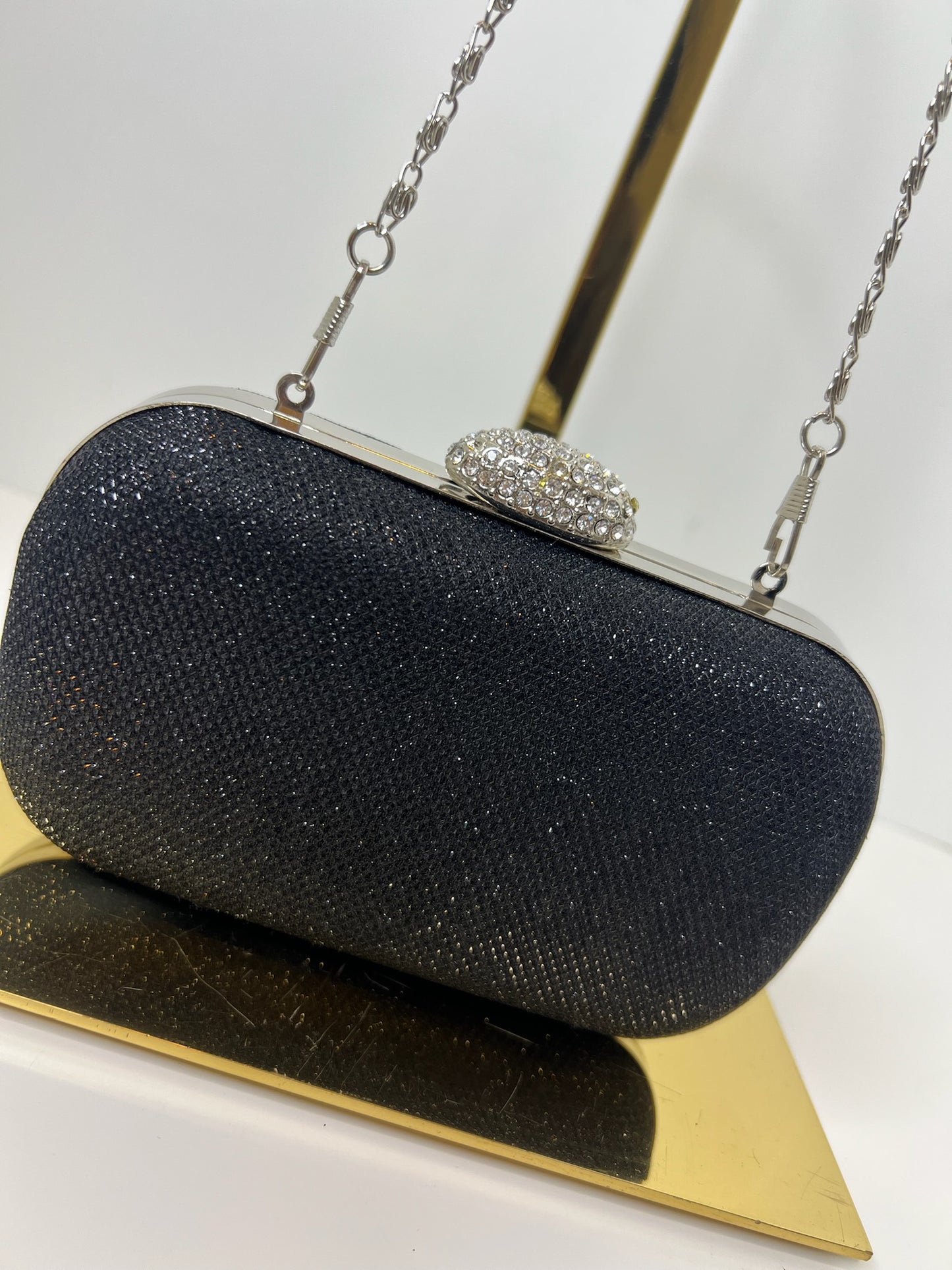 Black & Silver Evening Clutch