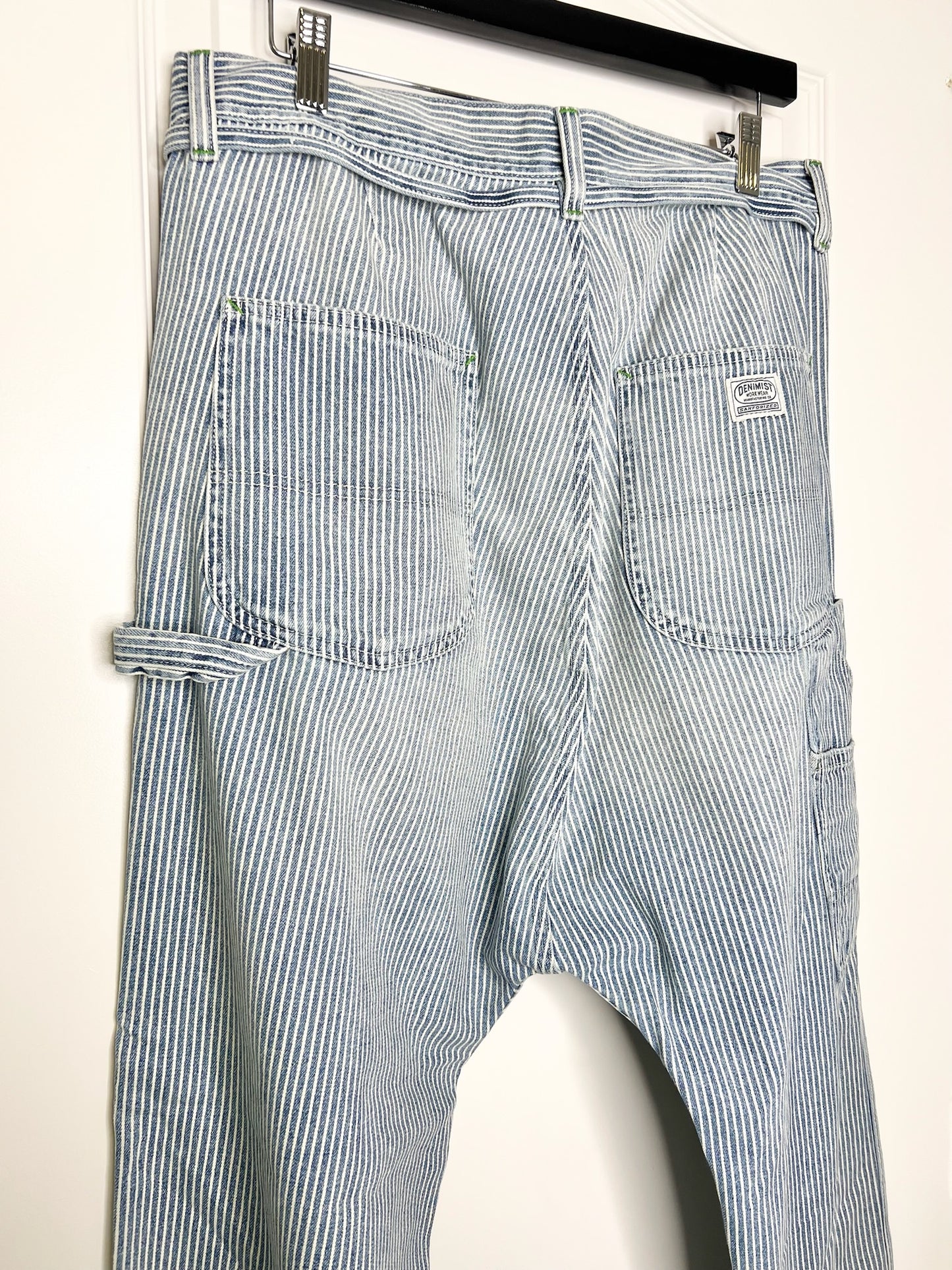 Denimist Striped Straight Leg Pants, Size 29