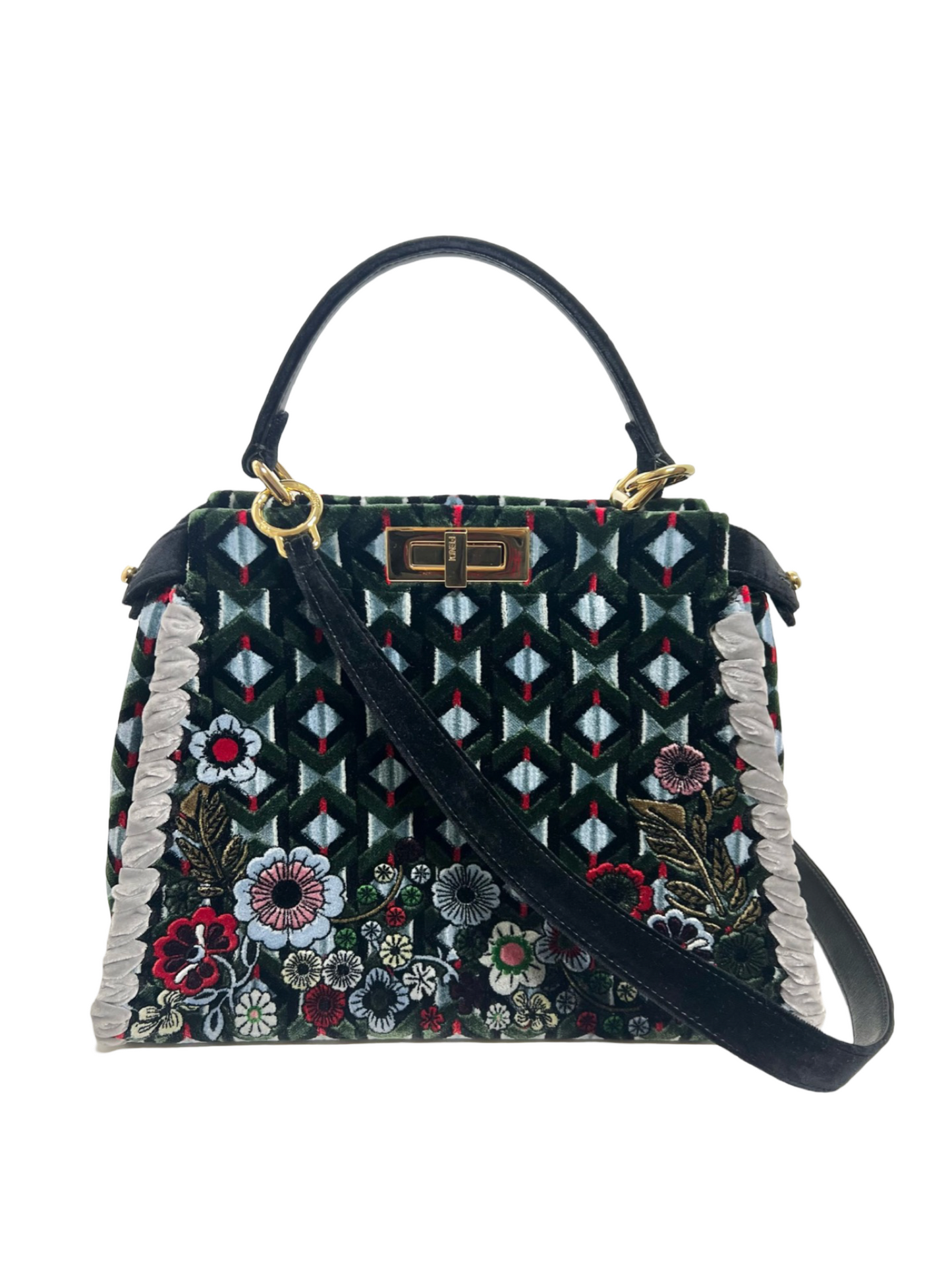 Fendi Velvet Peekaboo Medium Bag