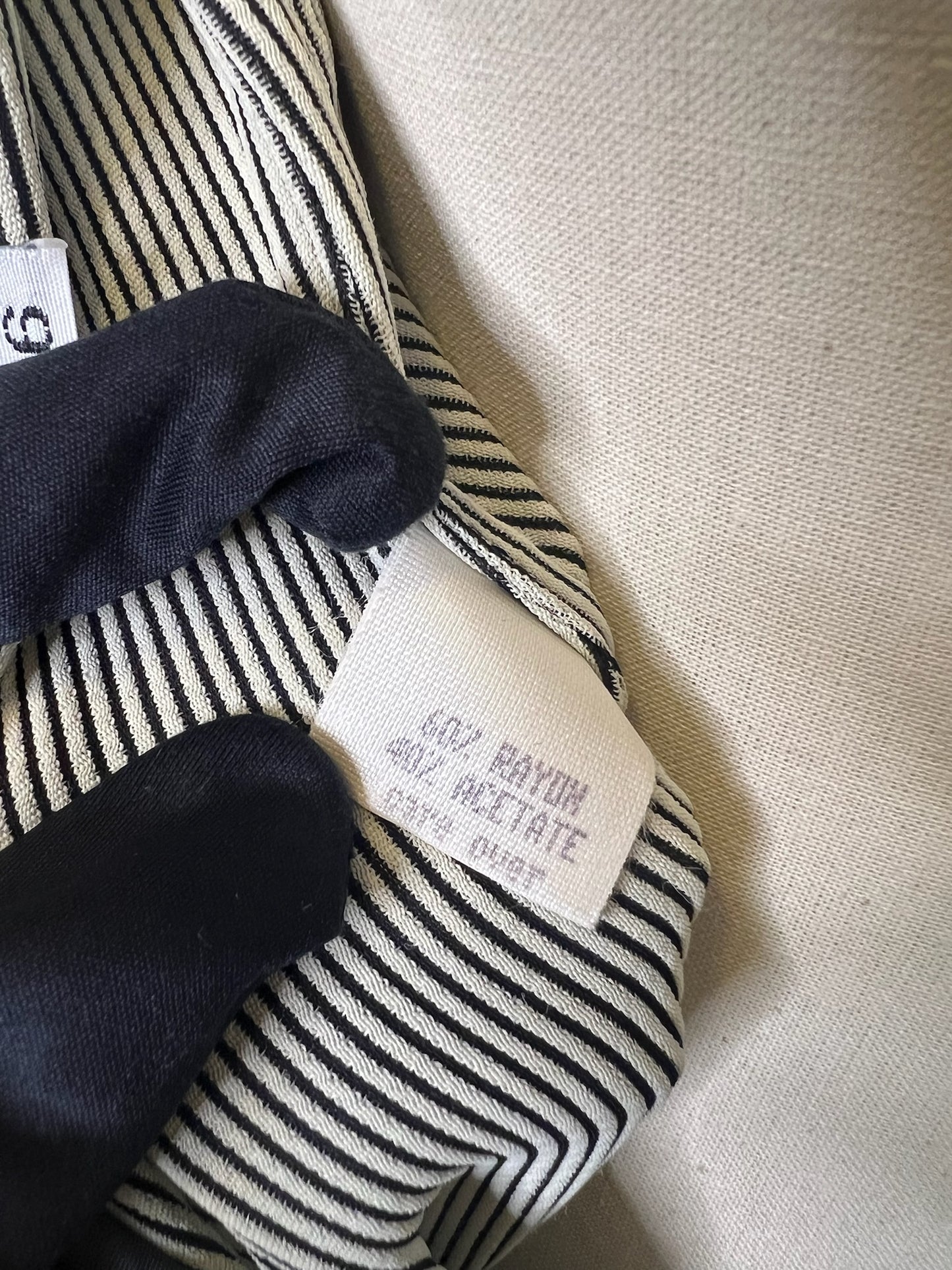 Isaac Mizrahi Black & White Stripe Midi Dress, Size 6