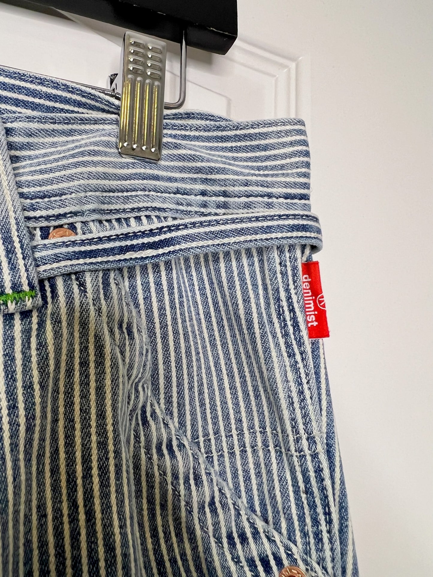 Denimist Striped Straight Leg Pants, Size 29