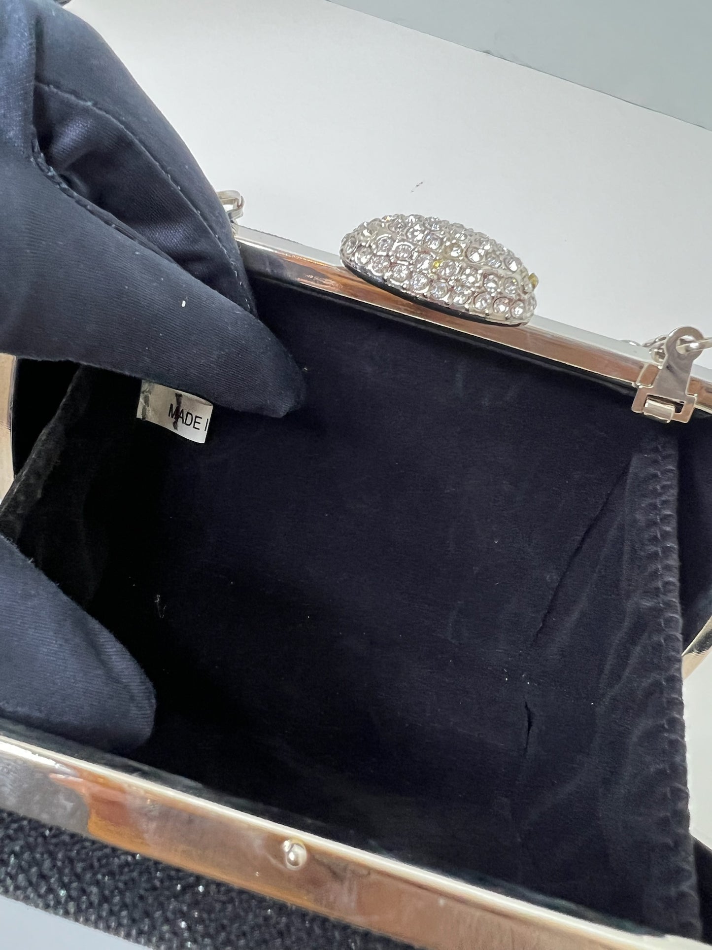 Black & Silver Evening Clutch