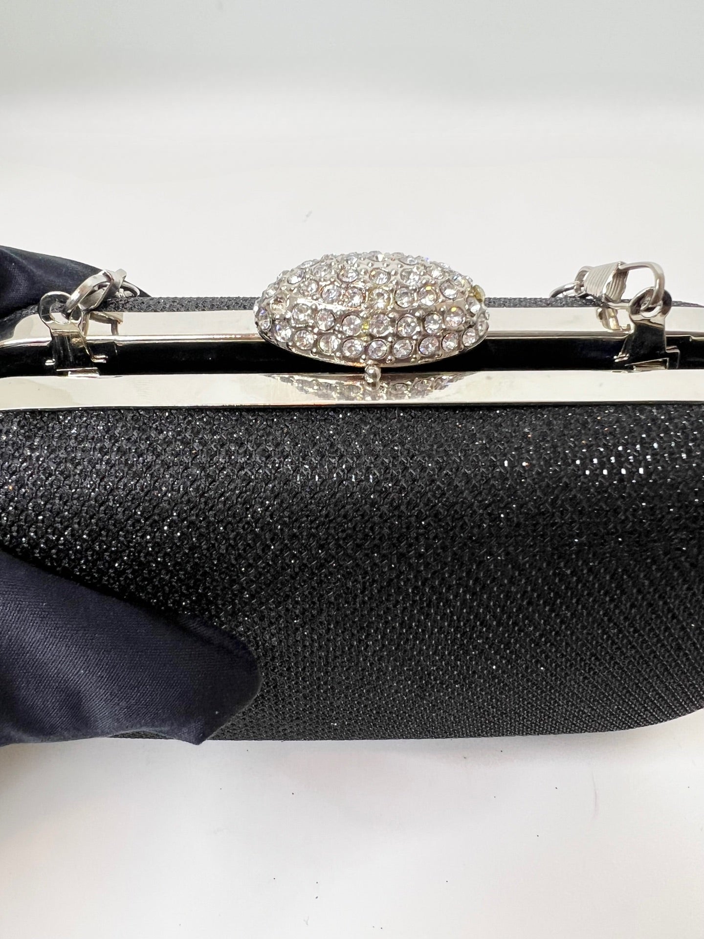 Black & Silver Evening Clutch