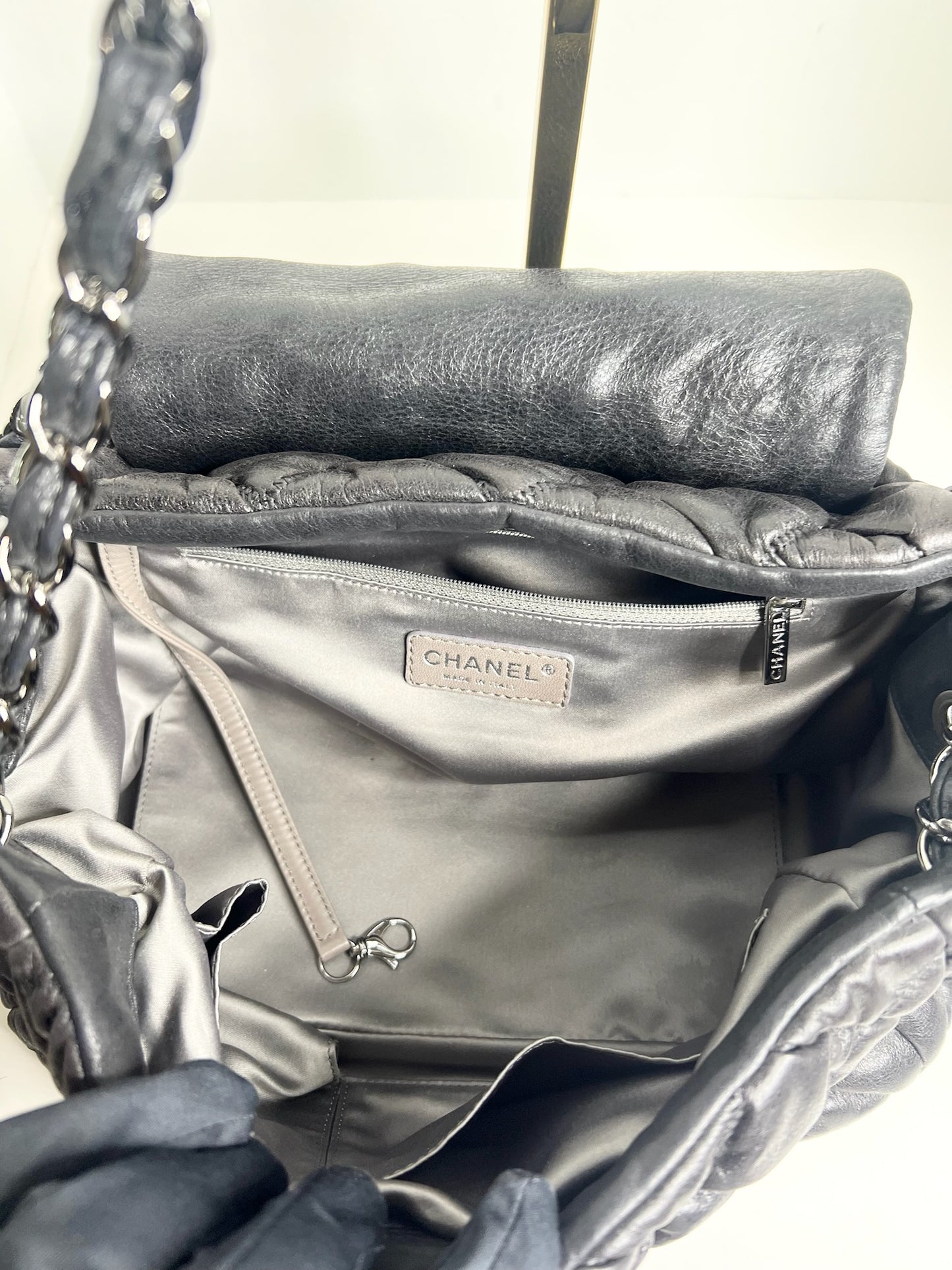 Chanel Bubble Quilt Accordion Flap Bag