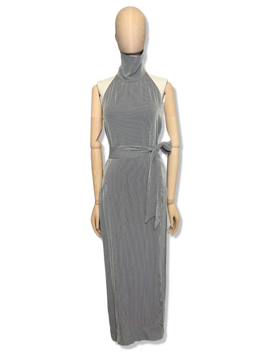 Isaac Mizrahi Black & White Stripe Midi Dress, Size 6