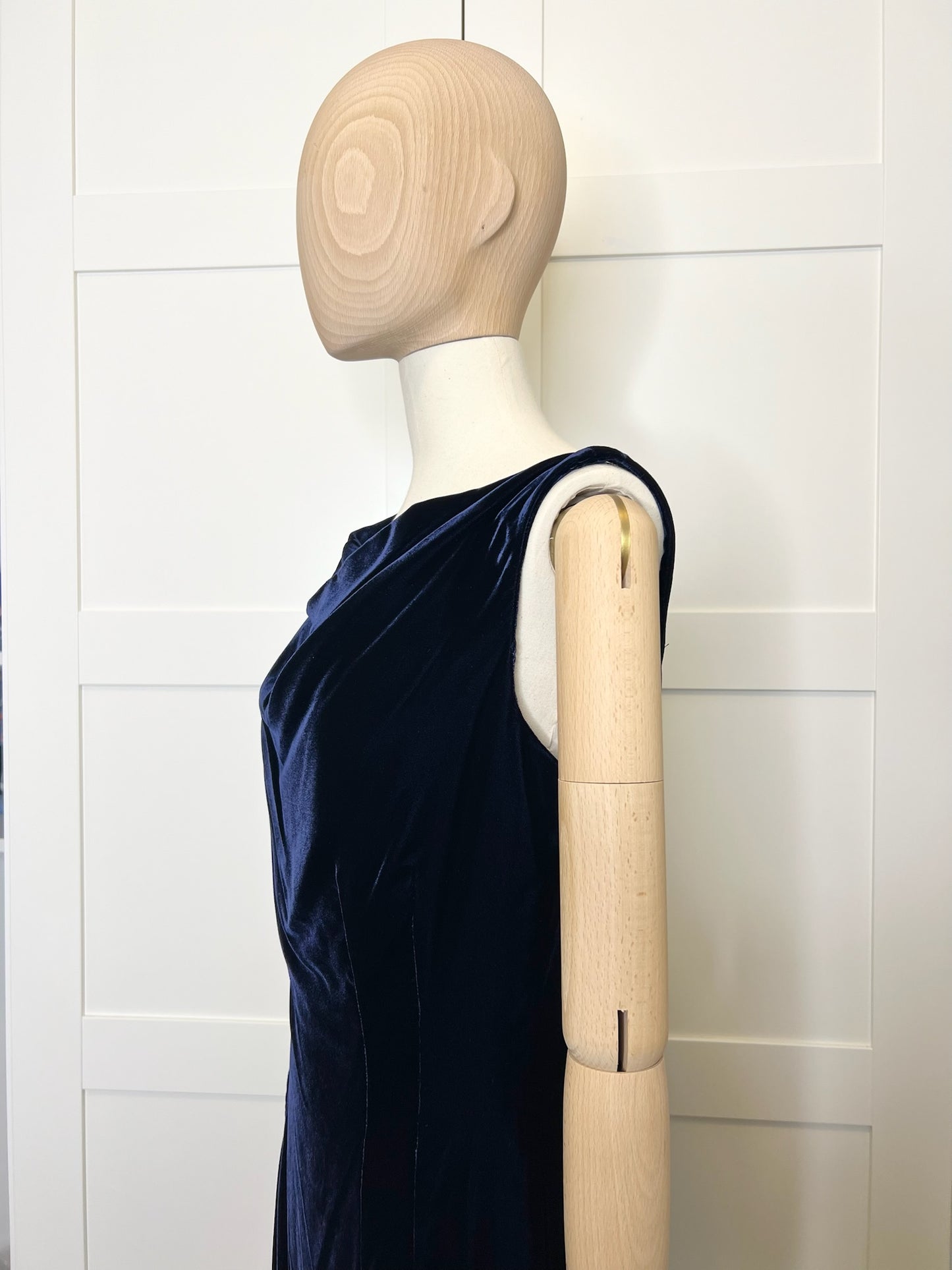 Alexander McQueen Velvet Sheath Dress, Size 42