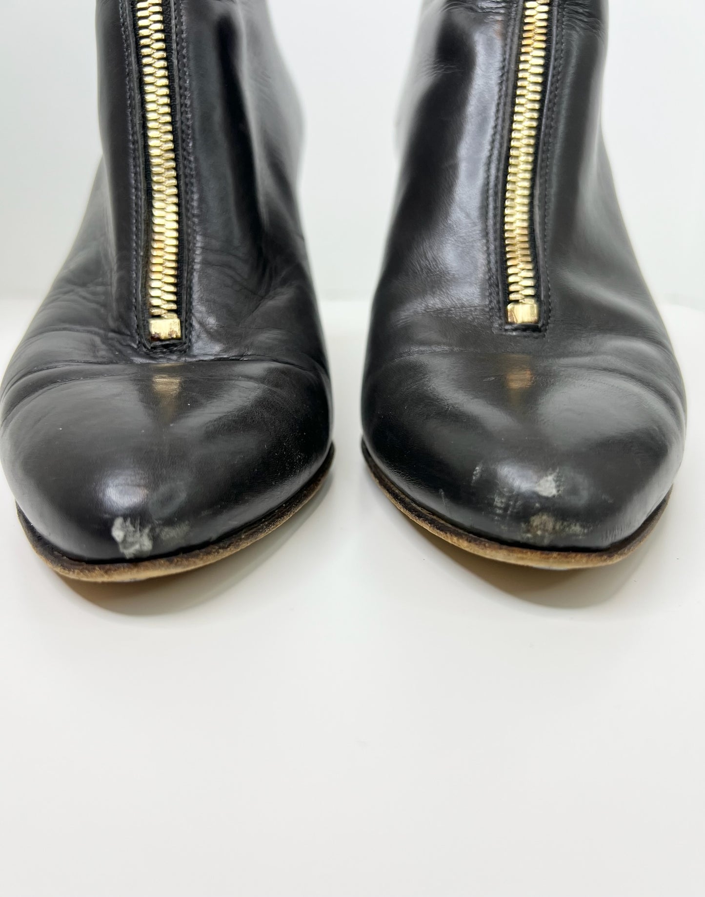 Hugo Boss Women's Brown Leather Boots, Size 39