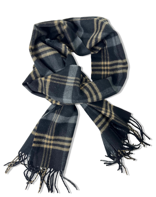 100% Cashmere Plaid Scarf
