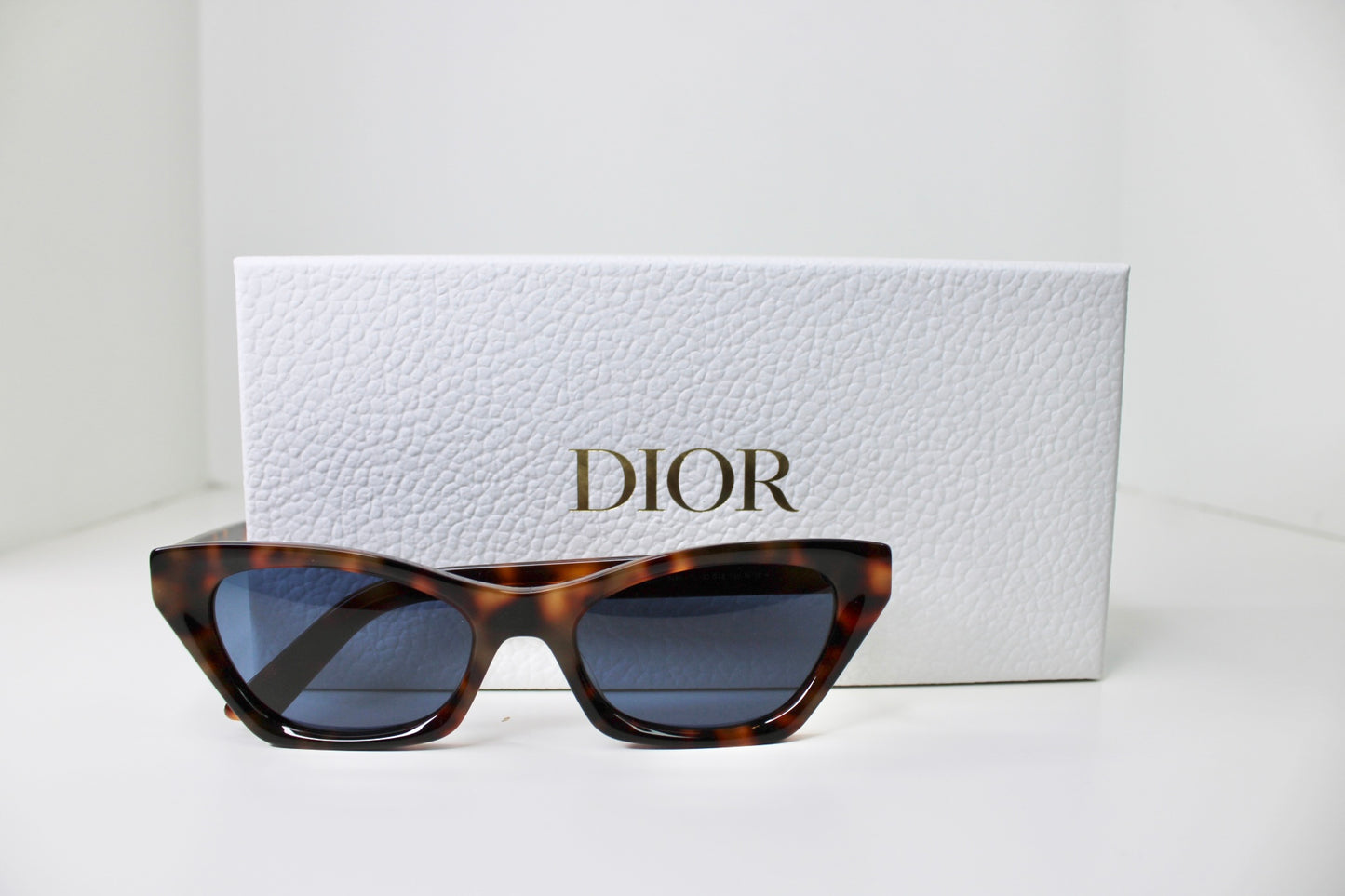 Dior Sunglasses in Havana w/ Blue Lenses