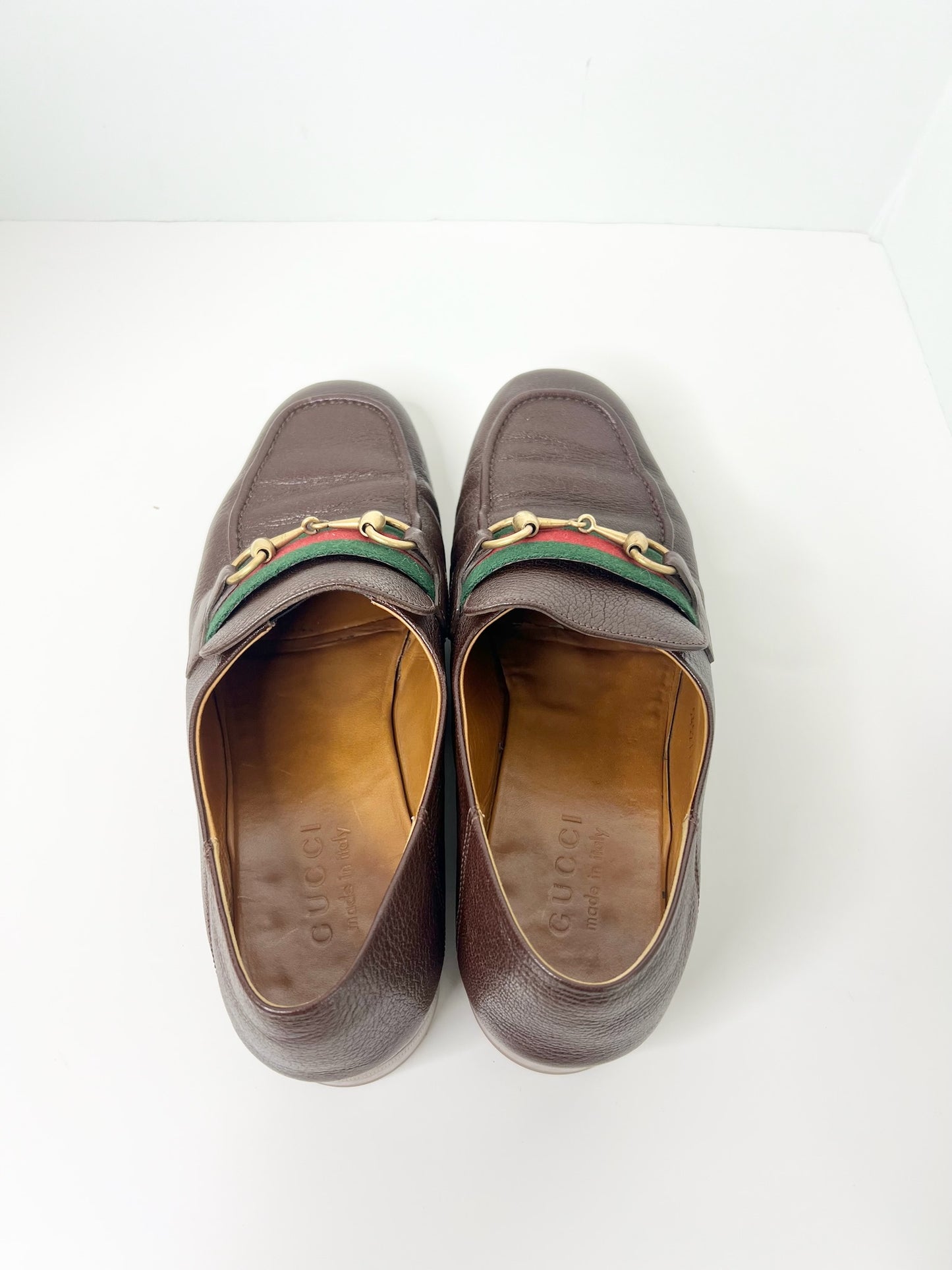 Gucci Havely Brown Leather Loafers, Size 7