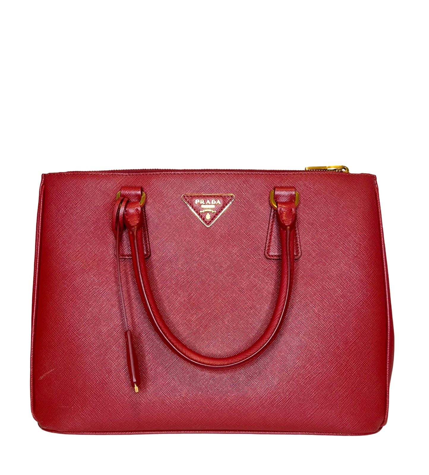 Prada Saffiano Lux Leather Galleria Double Zip Large