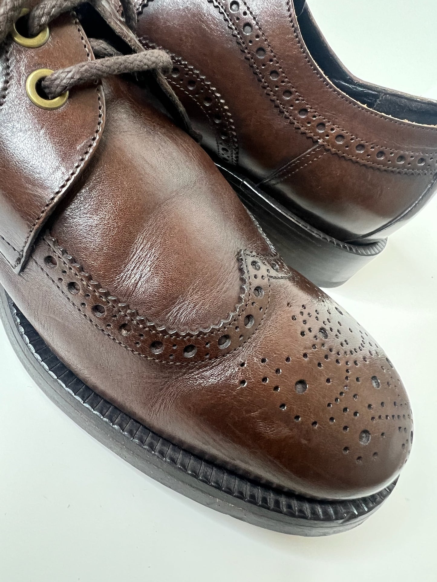 Jimmy Choo Brown Oxford Lace Up Shoes, Size 42