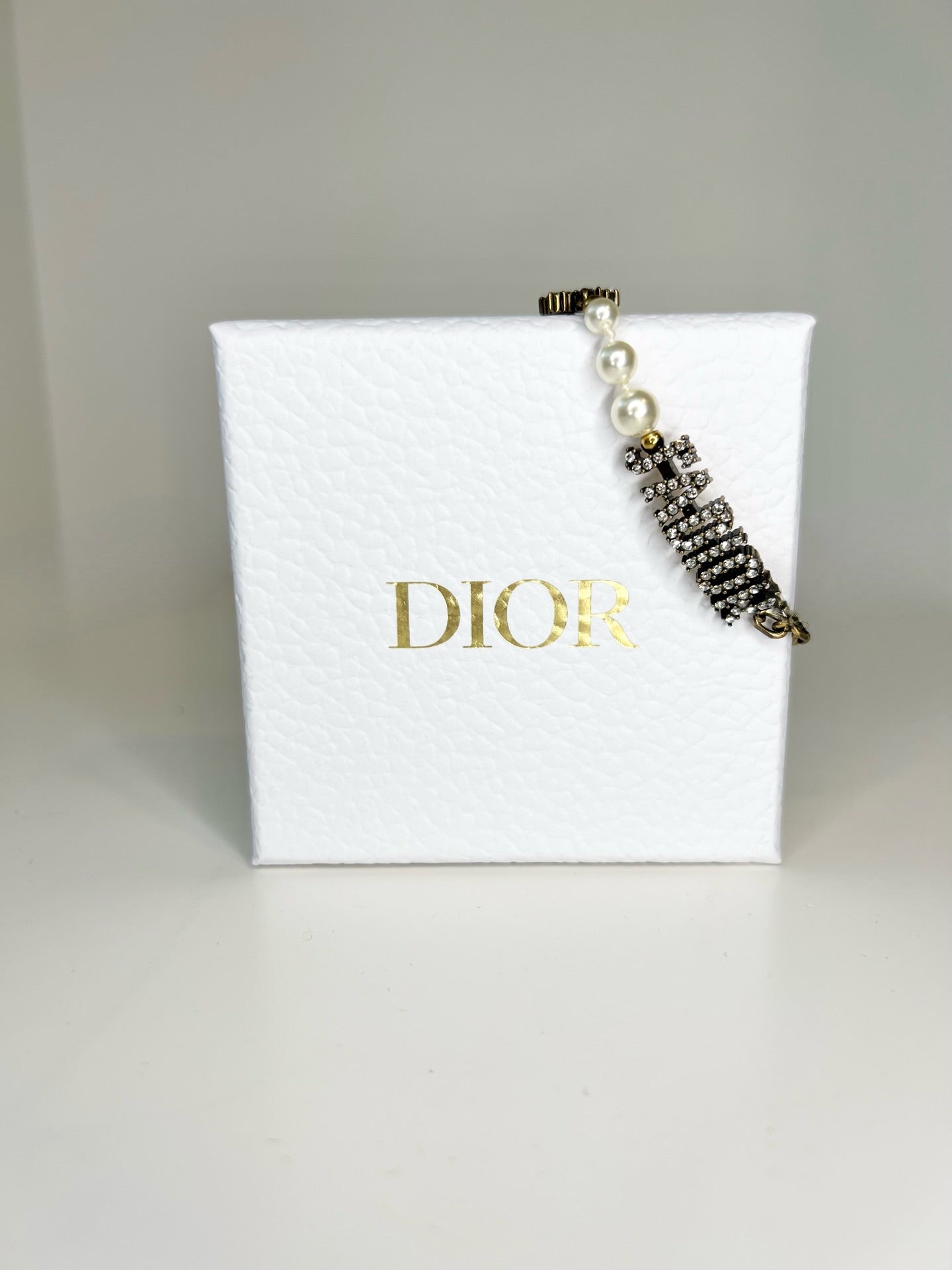 Christian Dior Faux Pearl & Crystal J’adior Bracelet