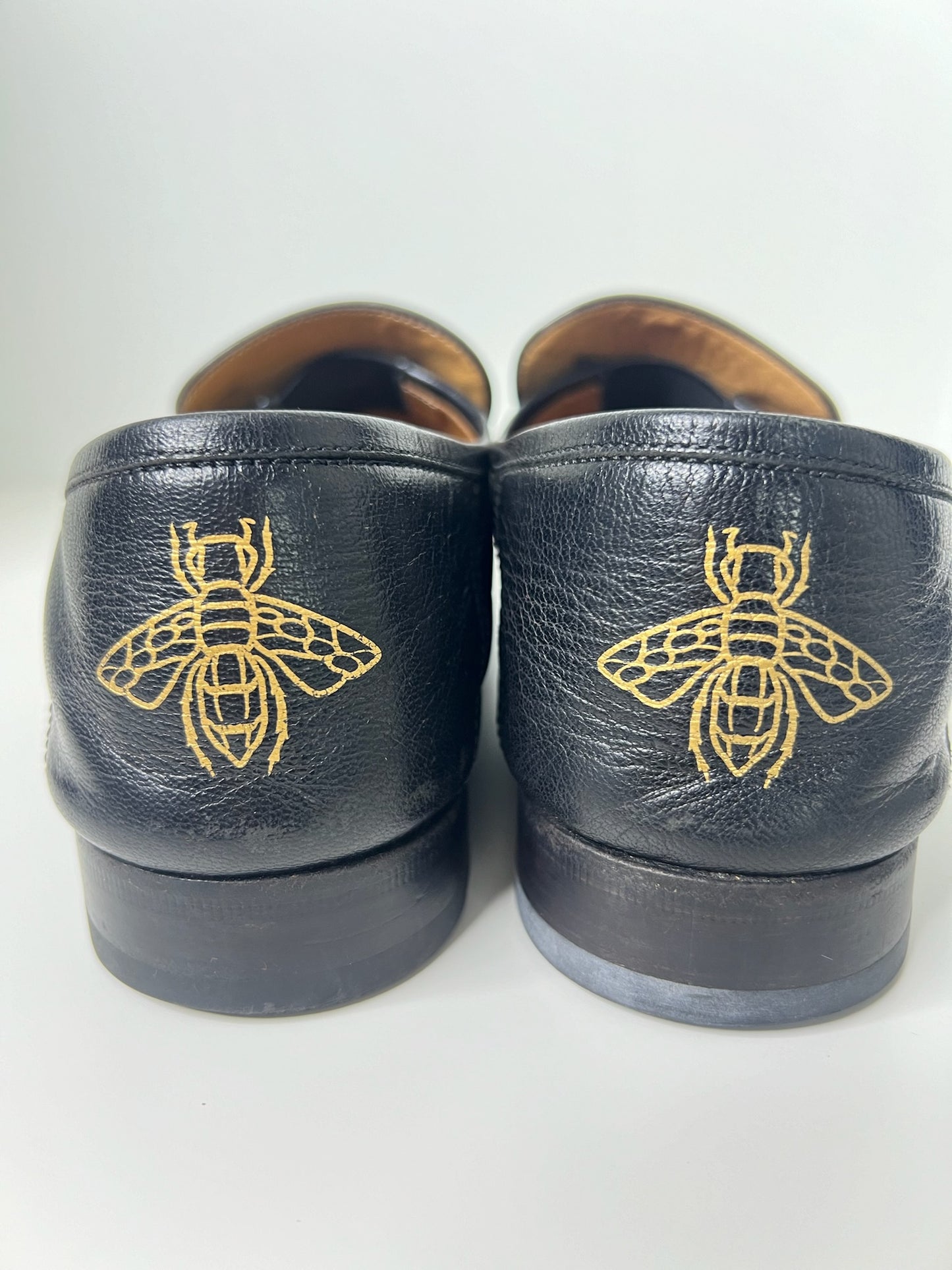 Gucci Horsebit Accent Black Dress Loafers, Size 7