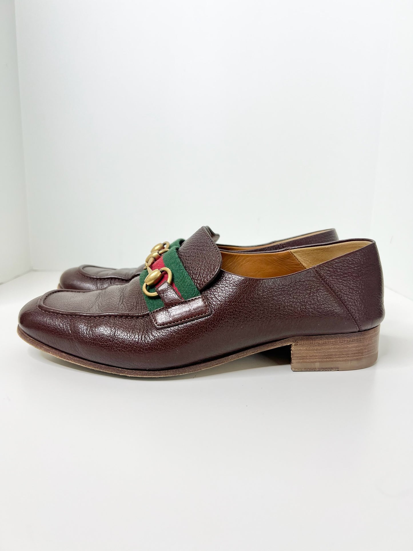 Gucci Havely Brown Leather Loafers, Size 7