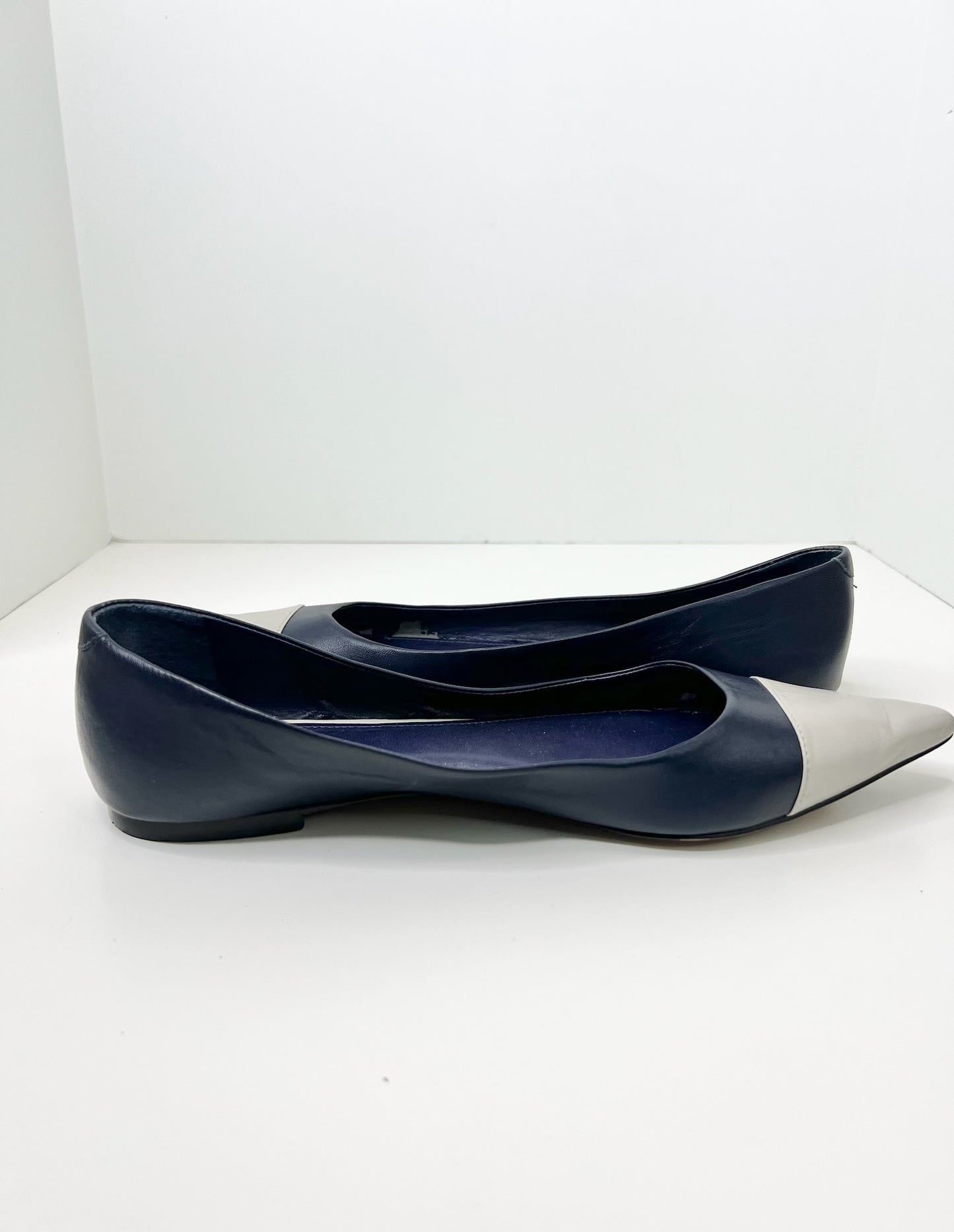 Arezzo Color-Block Ballet Flats, Size 40