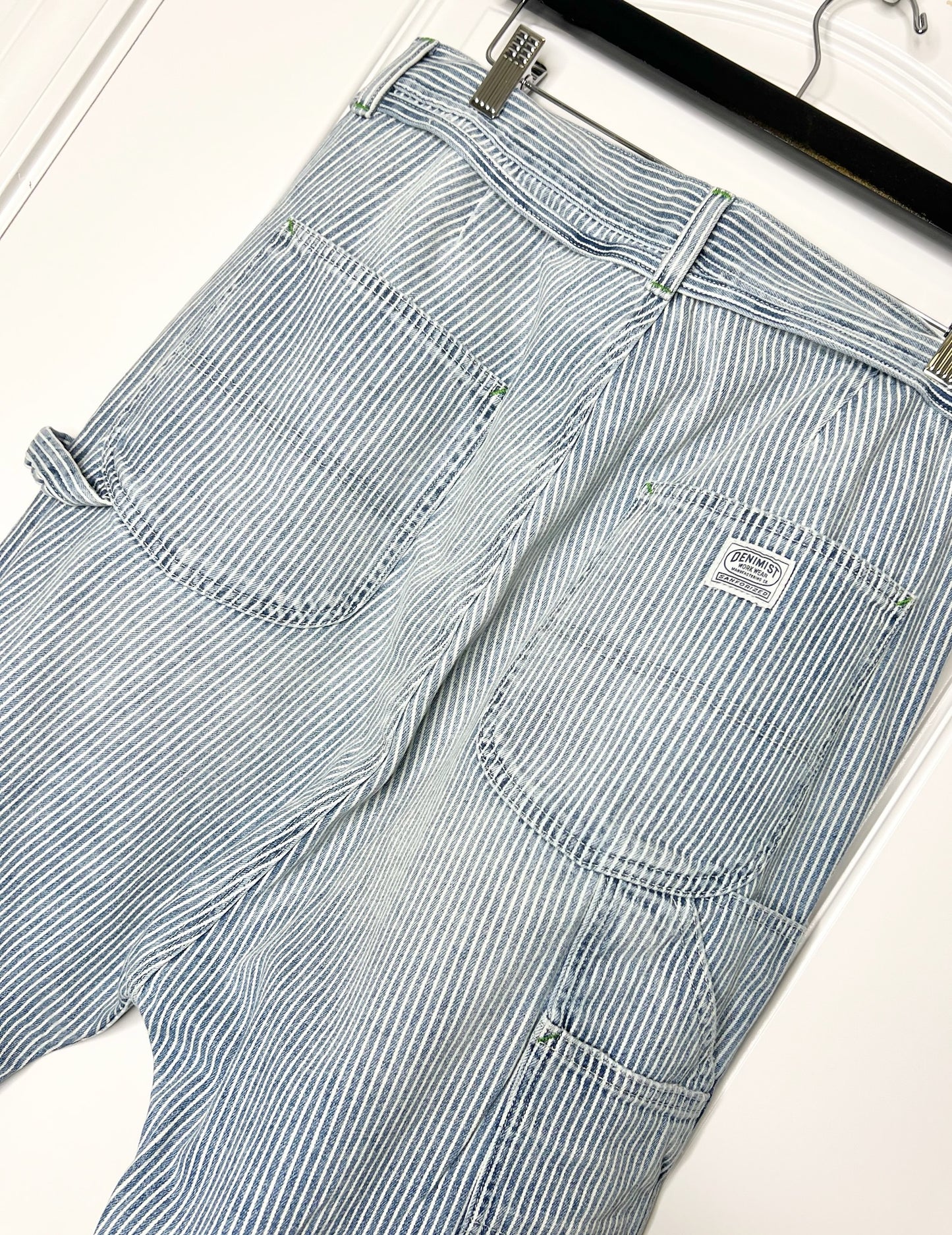 Denimist Striped Straight Leg Pants, Size 29