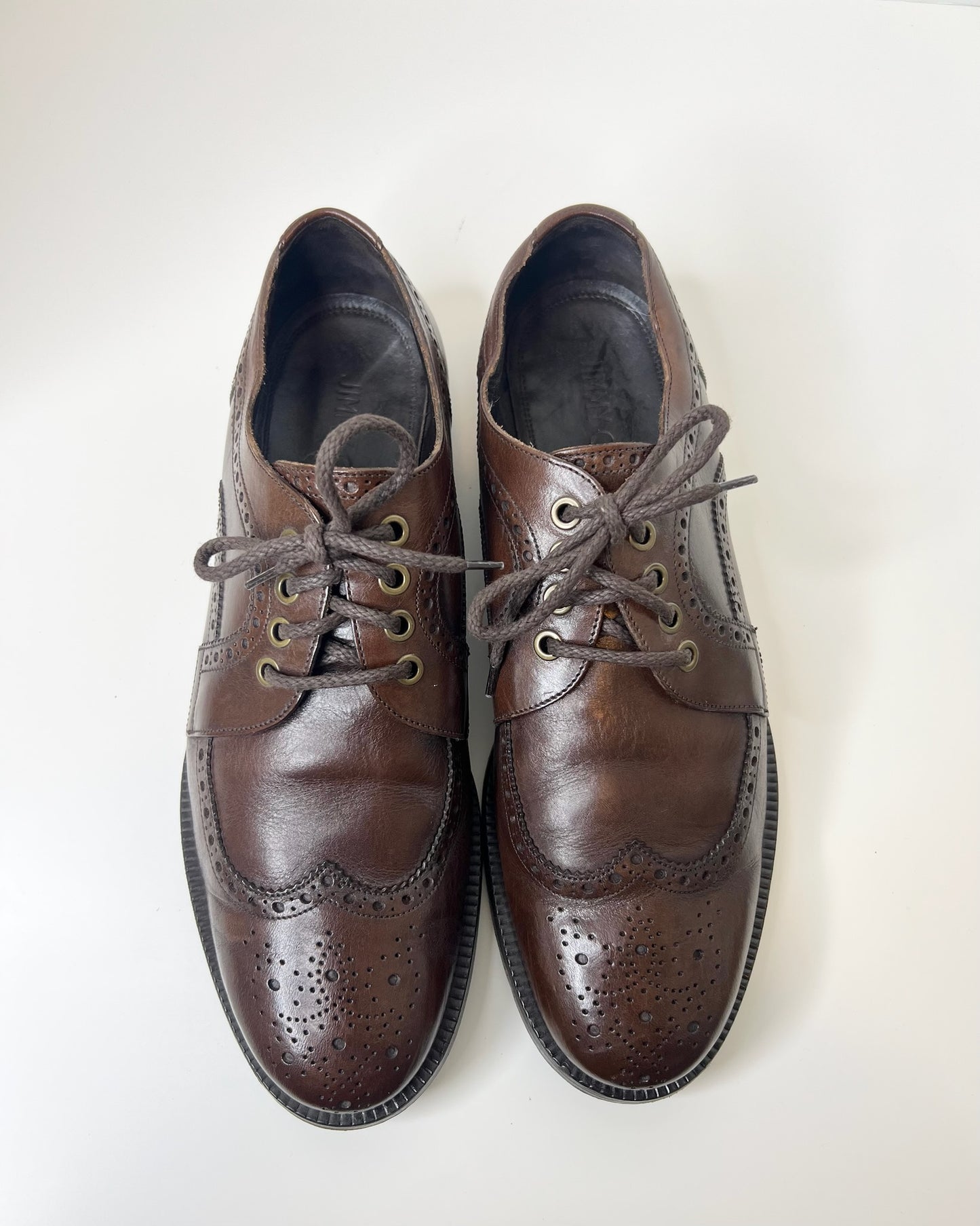 Jimmy Choo Brown Oxford Lace Up Shoes, Size 42