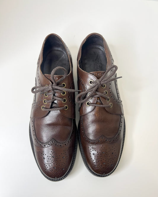 Jimmy Choo Brown Oxford Lace Up Shoes, Size 42