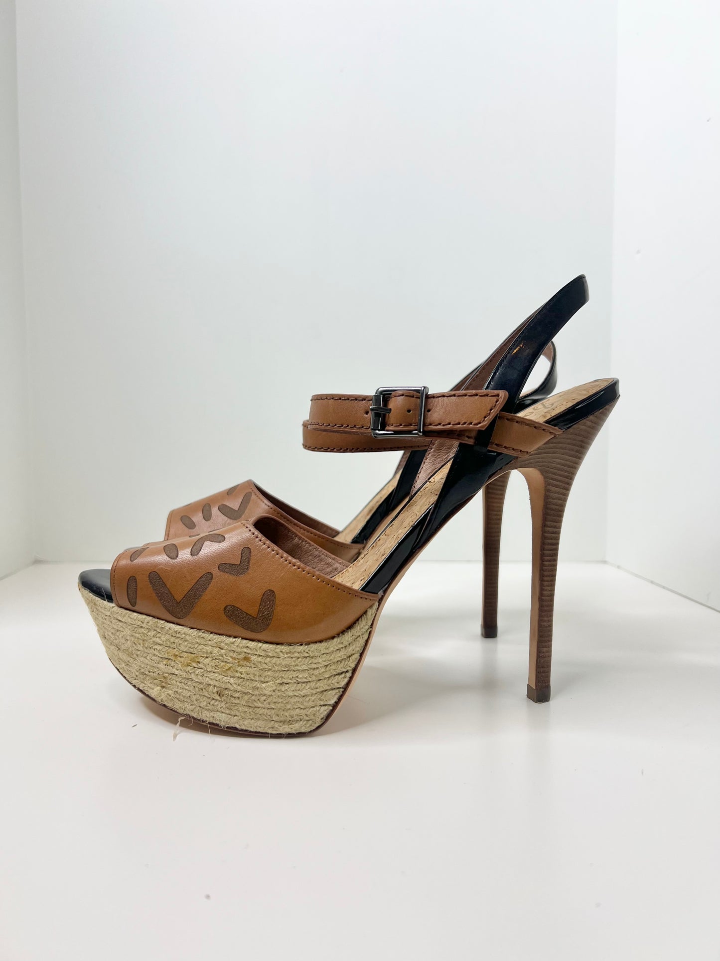 Sam Edelman Magdalena Platform Sandals, Size 9.5