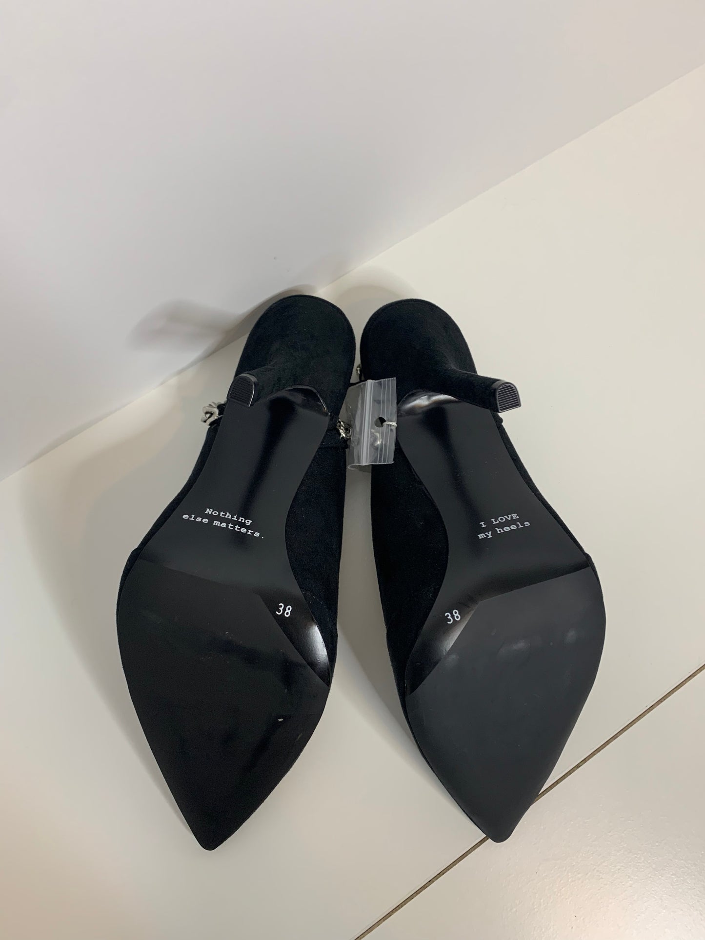 Zara Trafaluc Black Slingback Pumps Size 38