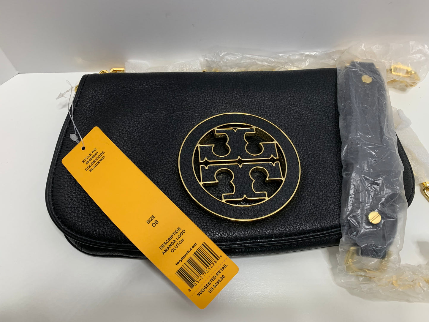 Tory Burch Amanda Logo Clutch