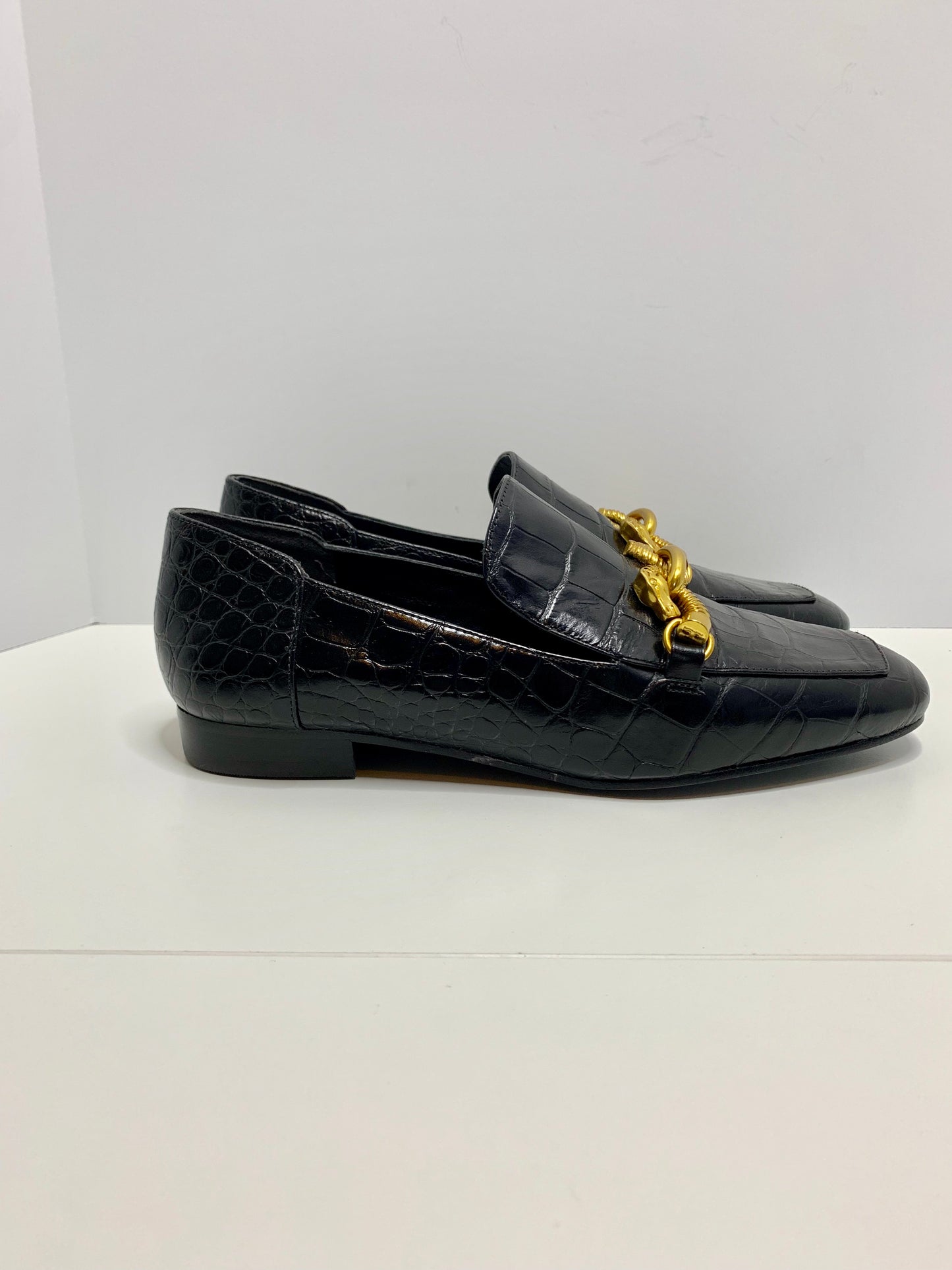 Tory Burch Jesse Croc Embossed Loafers Size 7