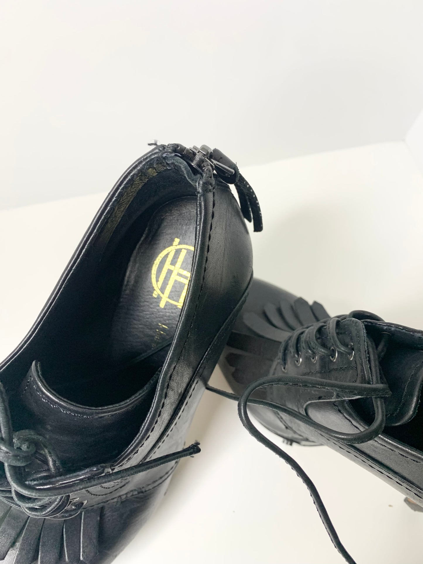 House of Harlow Nelly Kitty Lace Up Booties, Size 40