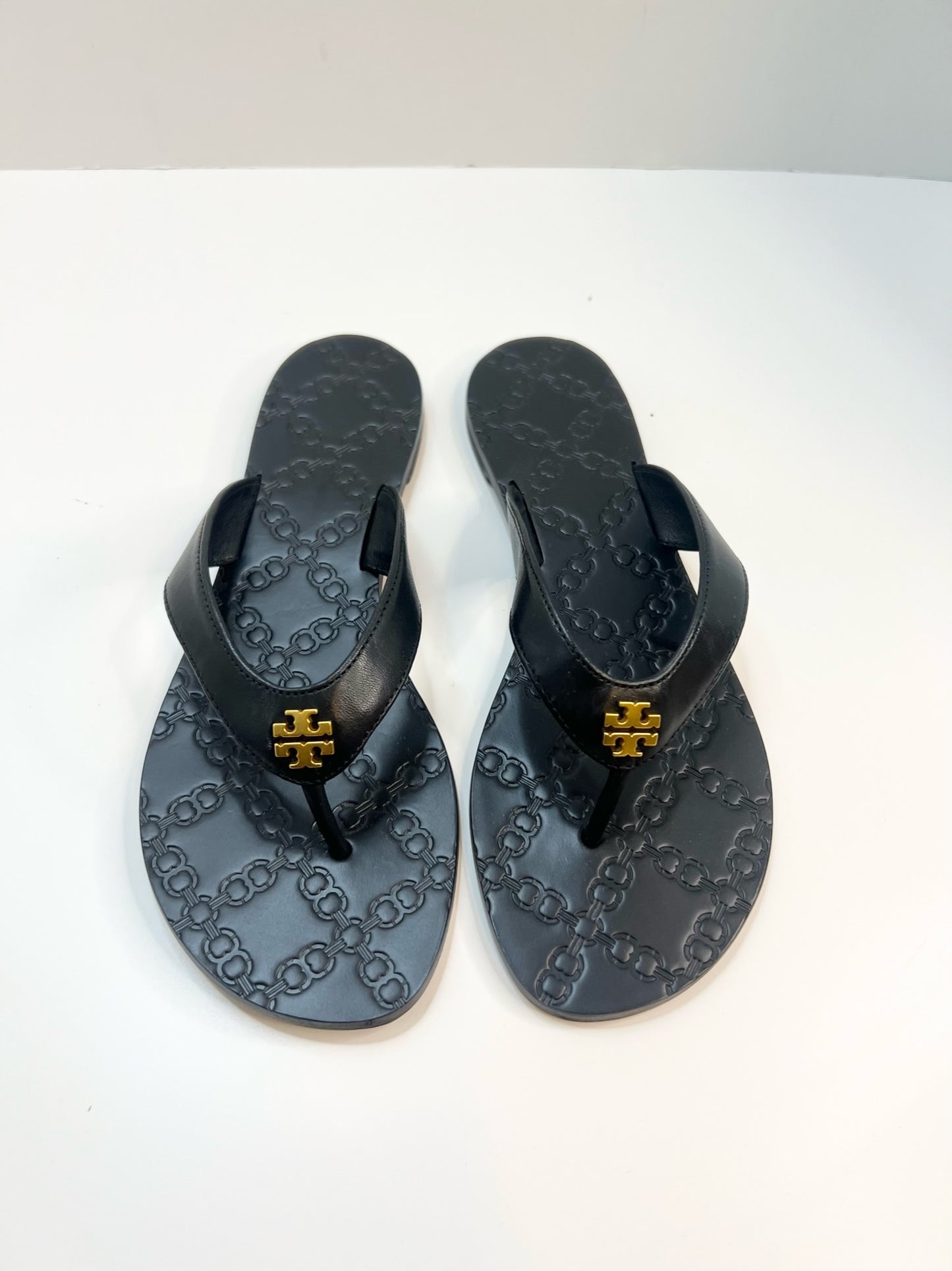 NWT! Tory Burch Monroe Thong Black Sandal, Size 6.5