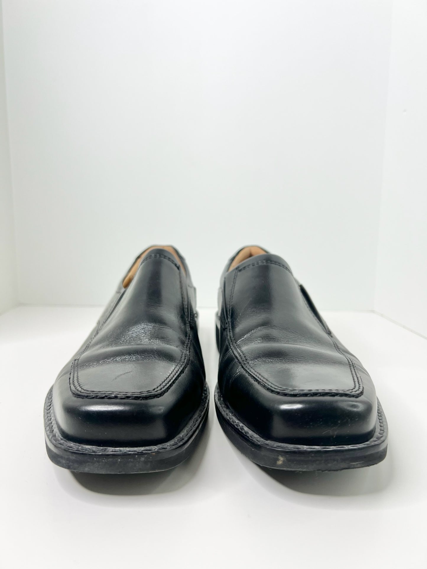 Ecco Black Leather Shoes, Size 42