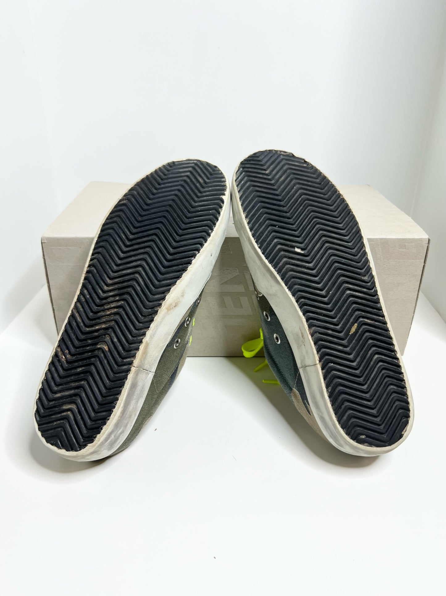 Golden Goose Camo Lace-up Slides, Size 39