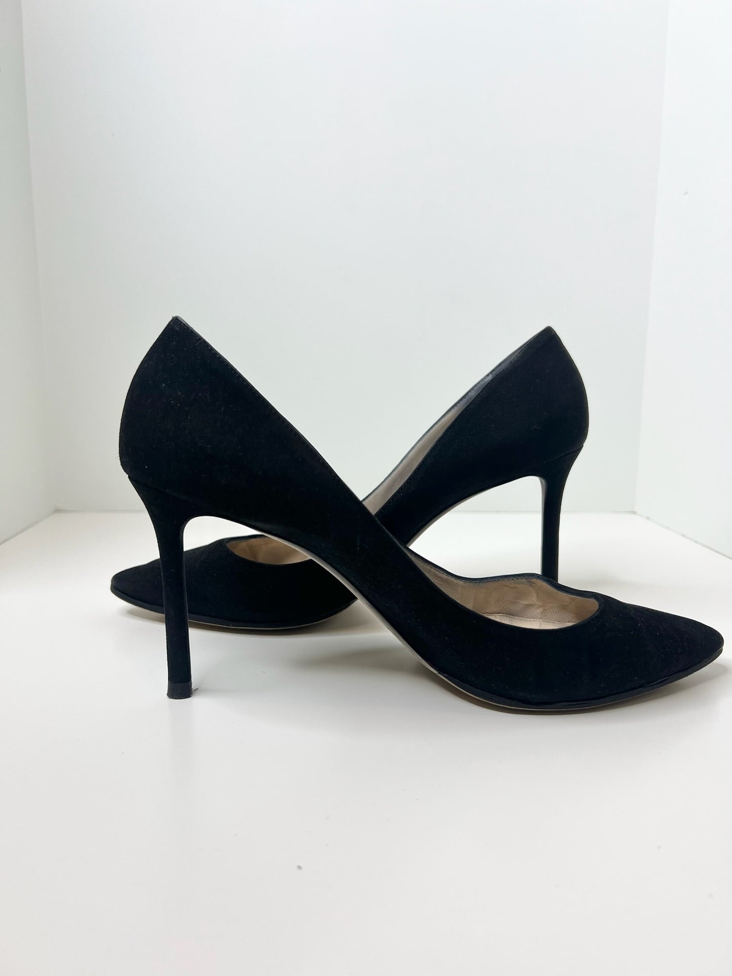 Jimmy Choo Black Suede Romy Pump, Size 40