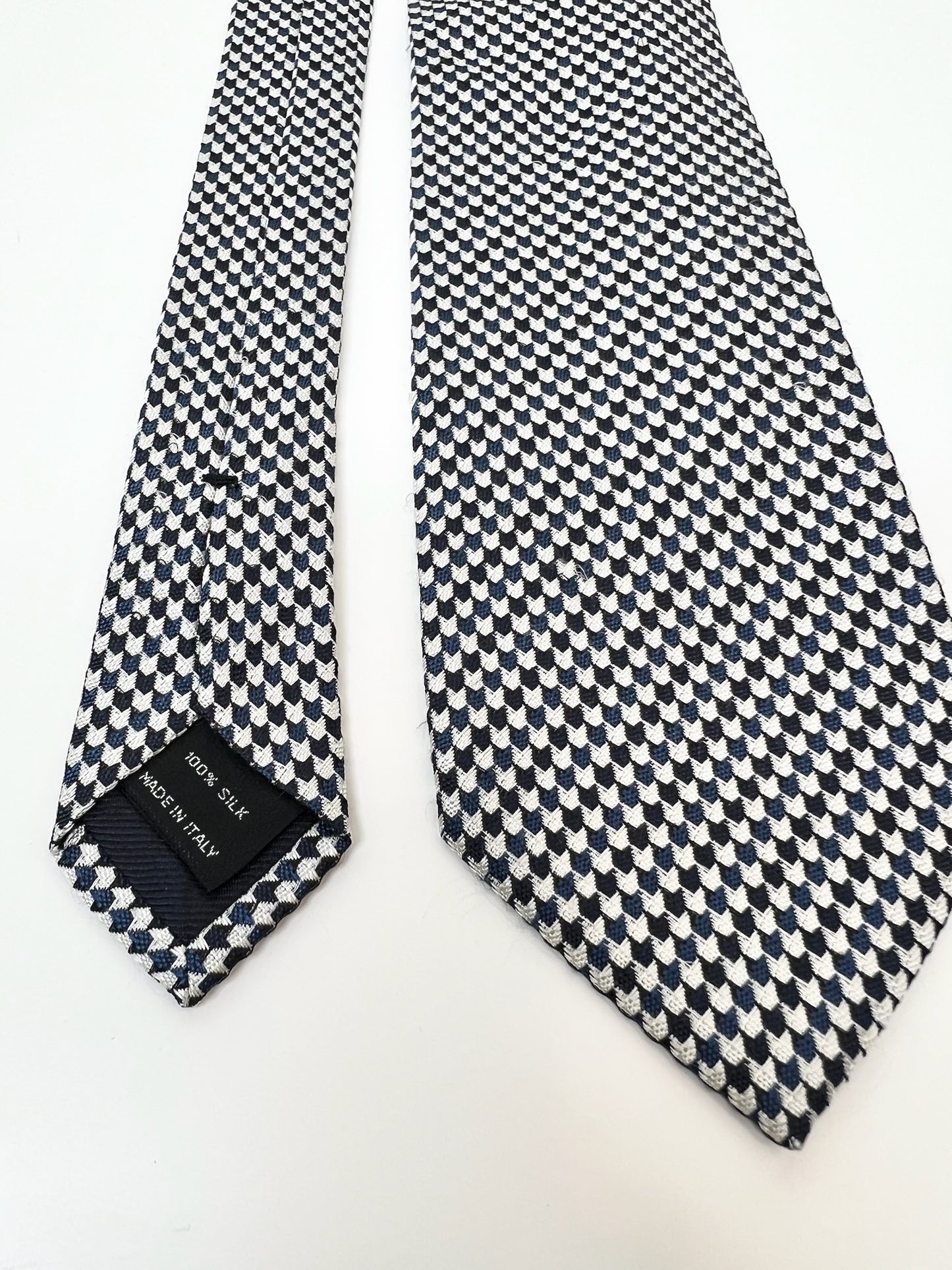 Tom Ford Blue Patterned Silk Tie