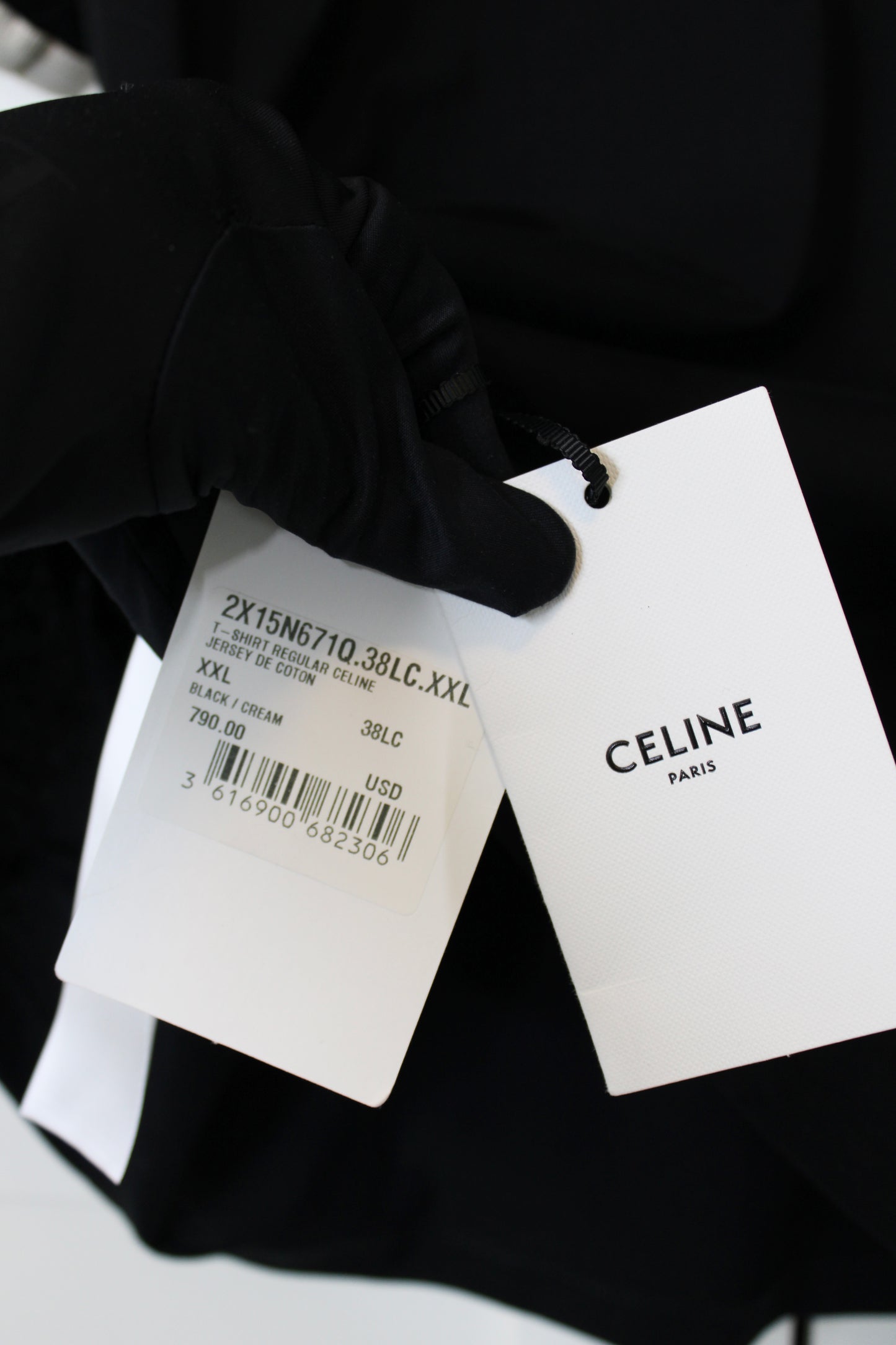 Celine Regular Tshirt in Cotton Jersey, Size XXL