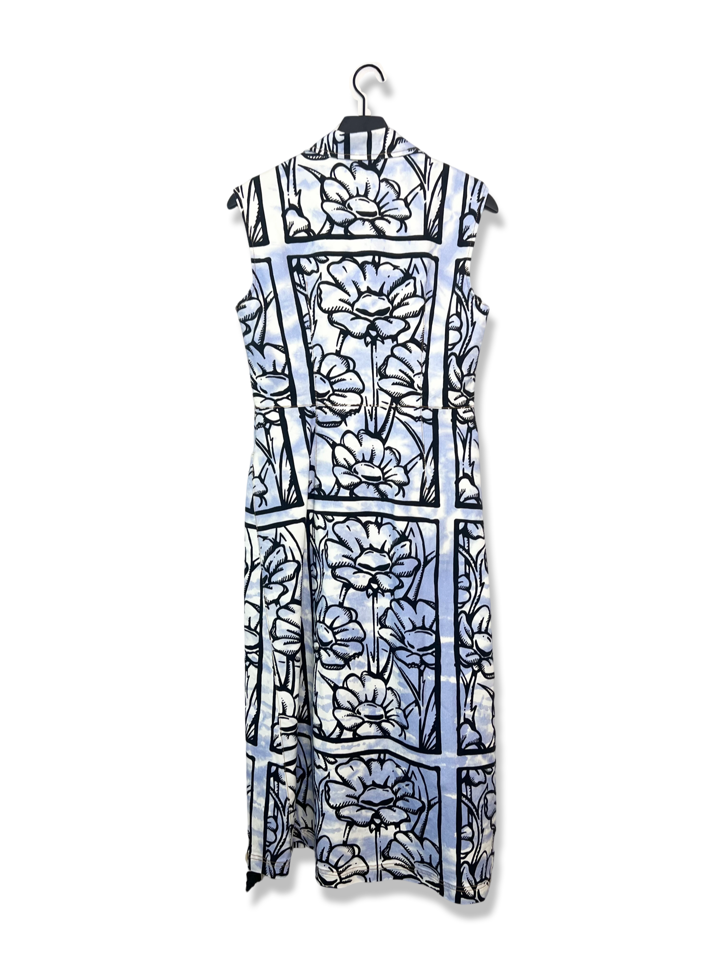 Fendi Denim White & Blue Printed Shirtdress, Size 44