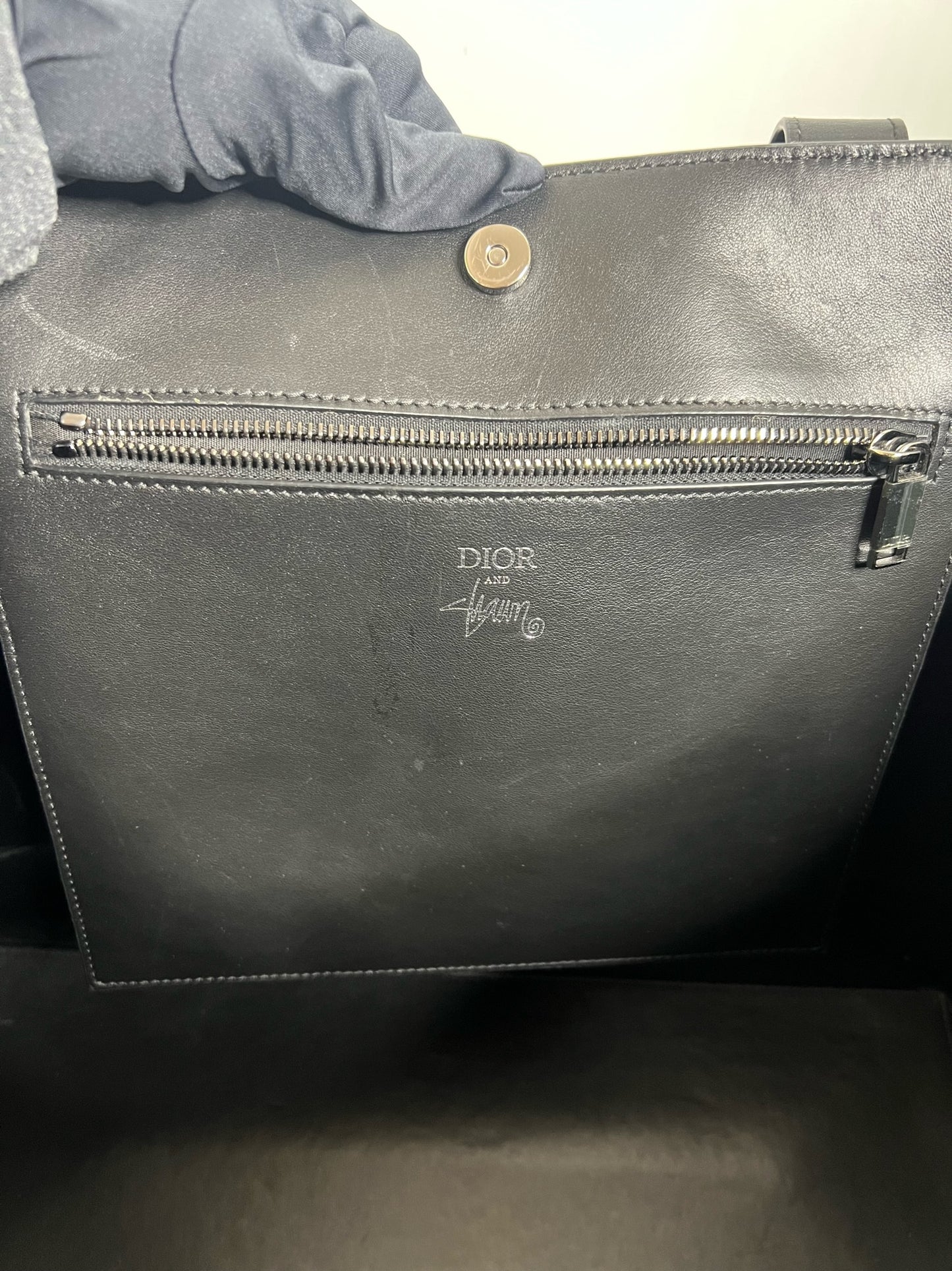 Christian Dior x Stüssy Large Logo-Appliqué Tote Bag