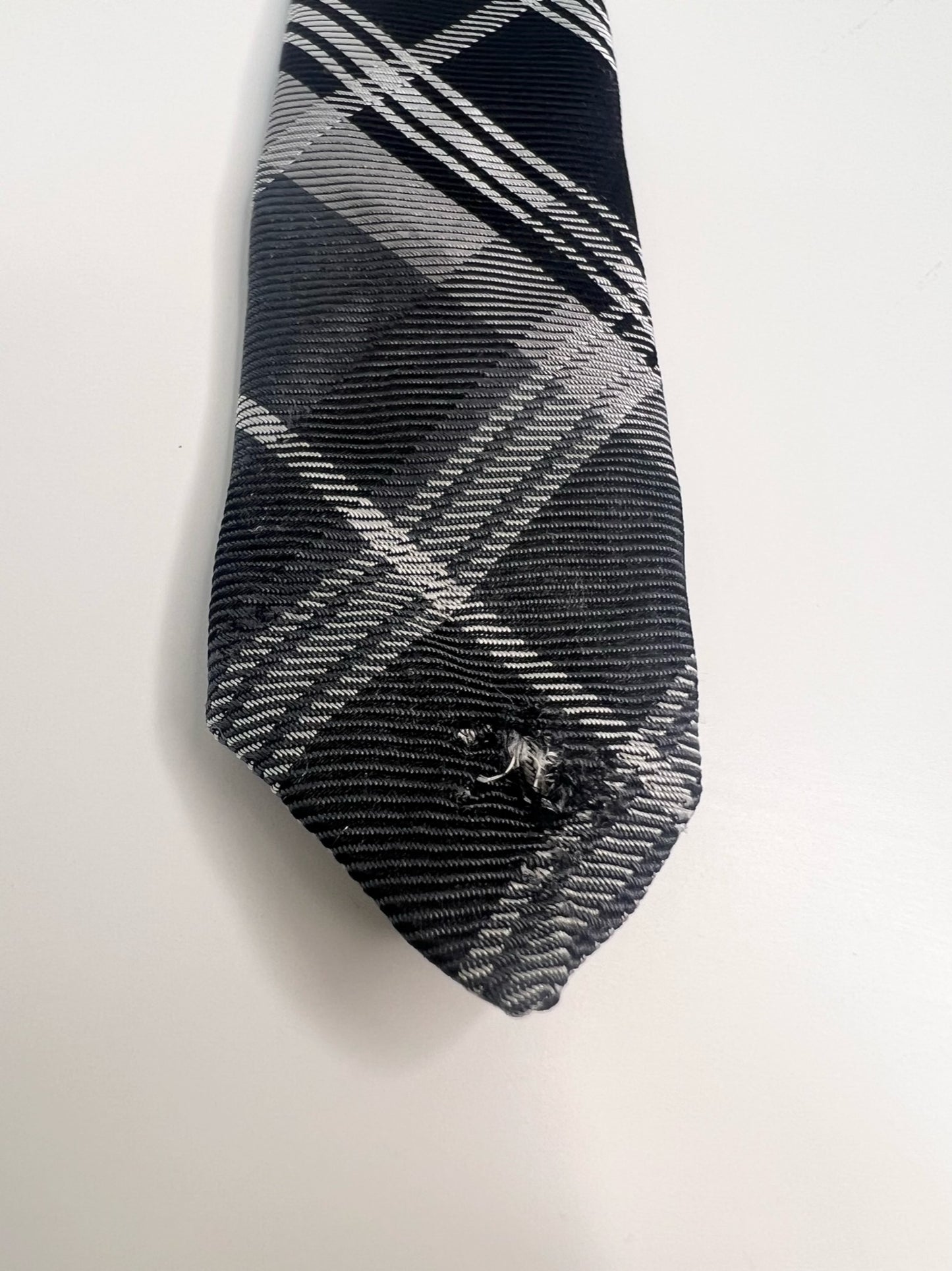 NWT! Ted Baker Black Plaid Silk Tie