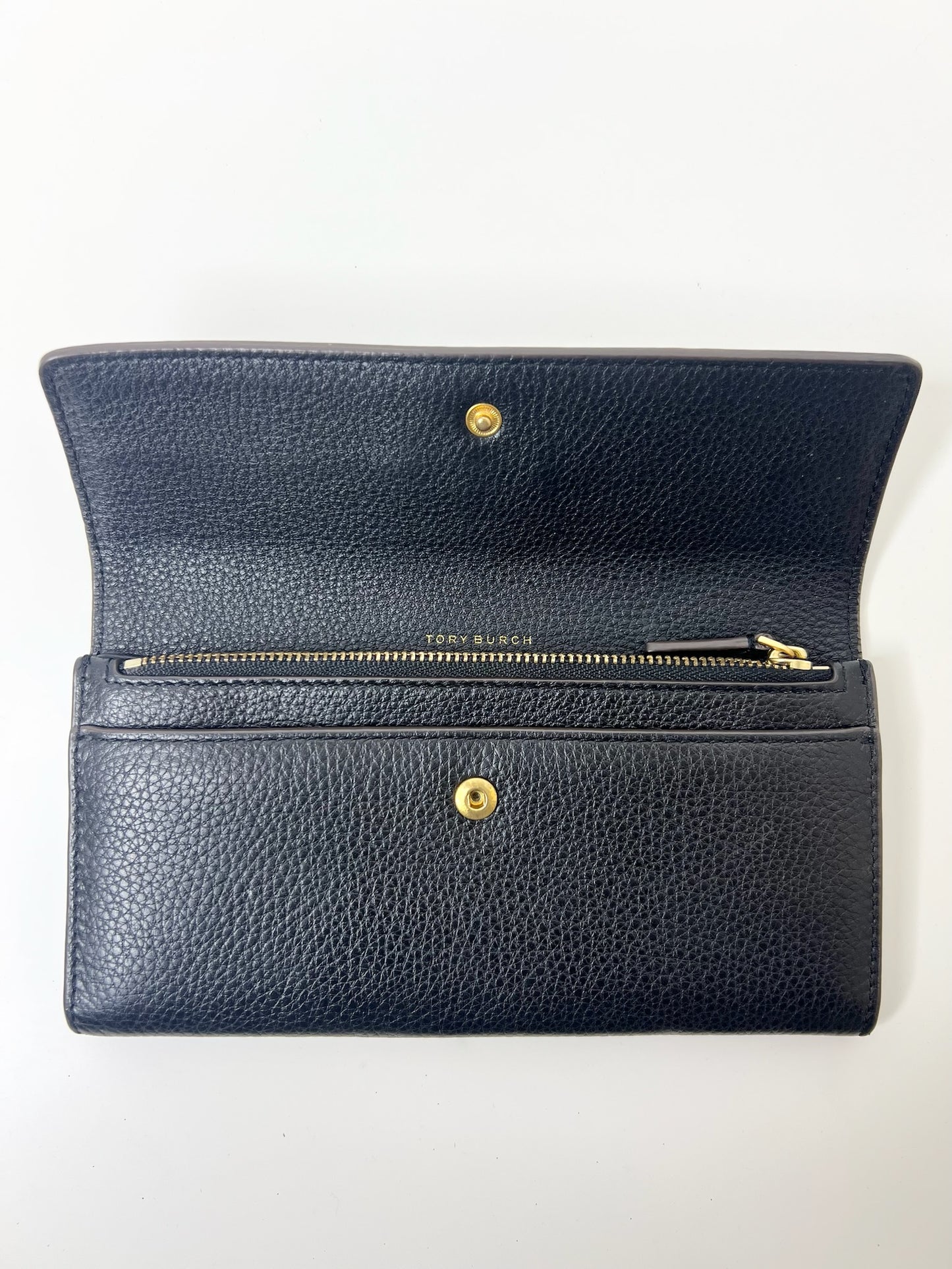 Tory Burch McGraw Black Leather Wallet