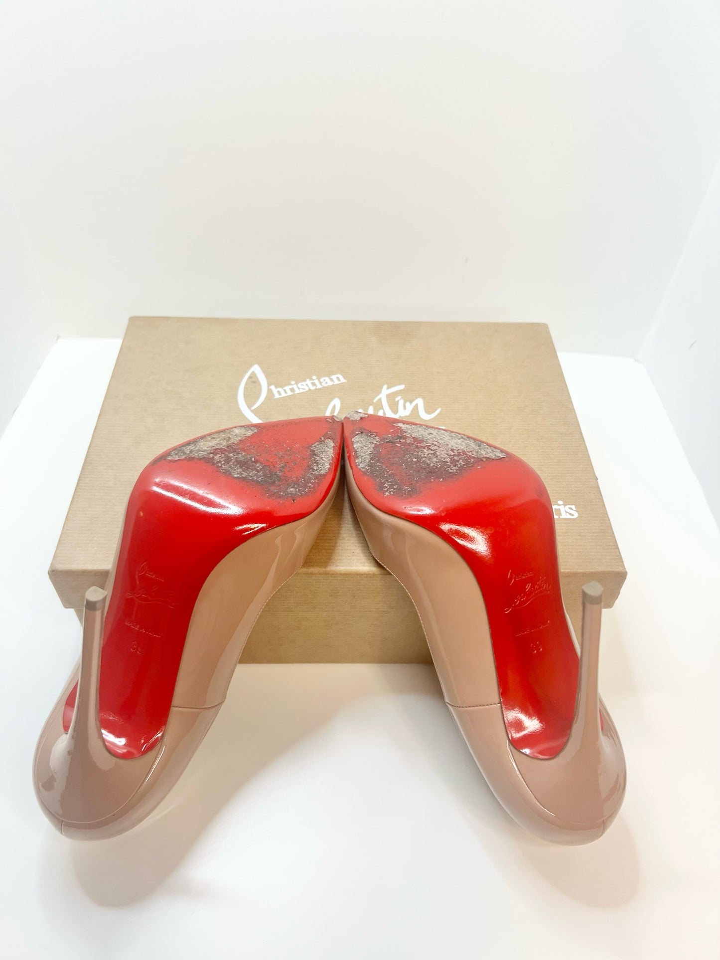 Christian Louboutin So Kate 120 Patent Pumps, Size 39