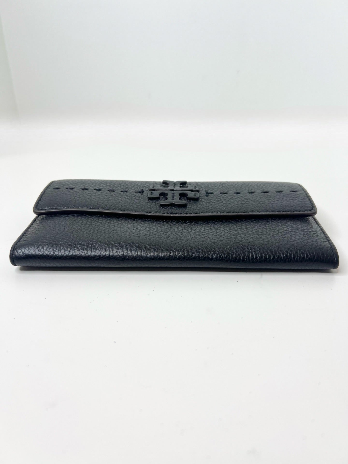 Tory Burch McGraw Black Leather Wallet