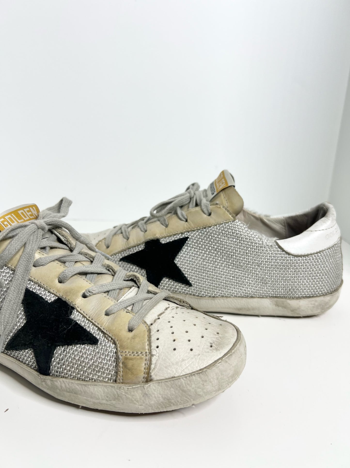 Golden Goose Superstar Sneakers, Size 39