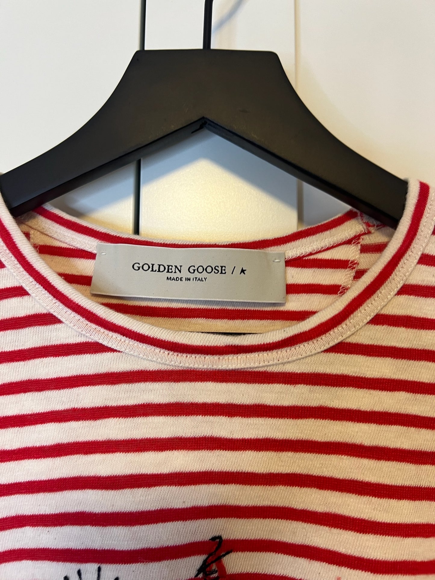 Golden Goose Red Stripe Shirt, Size XL