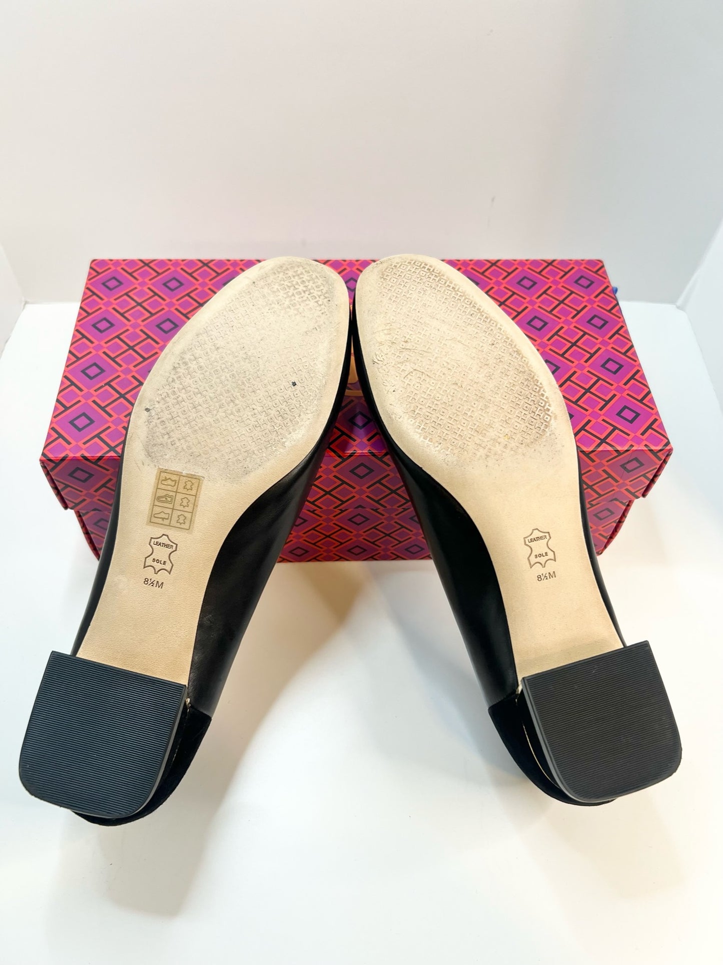 NWT! Tory Burch Black GiGi Round Toe 22mm Pump, Size 8.5