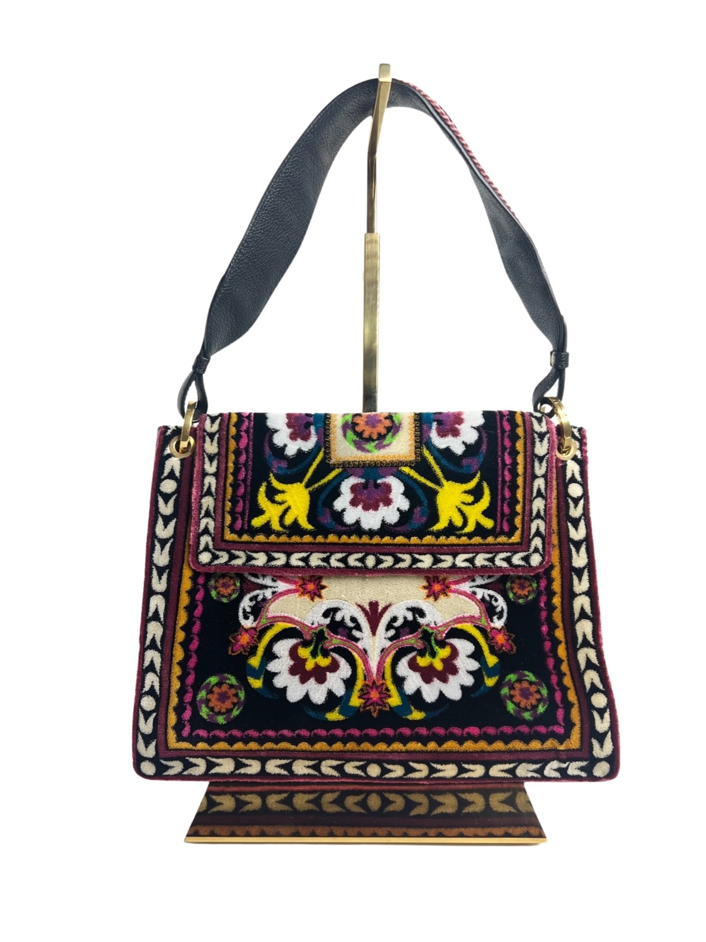 Etro Carpet Embroidered Shoulder Bag